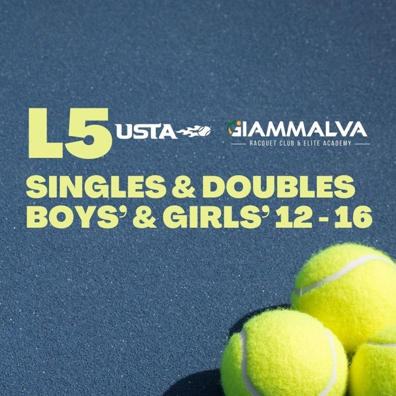 USTA L5 Open | Singles &amp; Doubles - Boys’ &amp; Girls’ 12-16