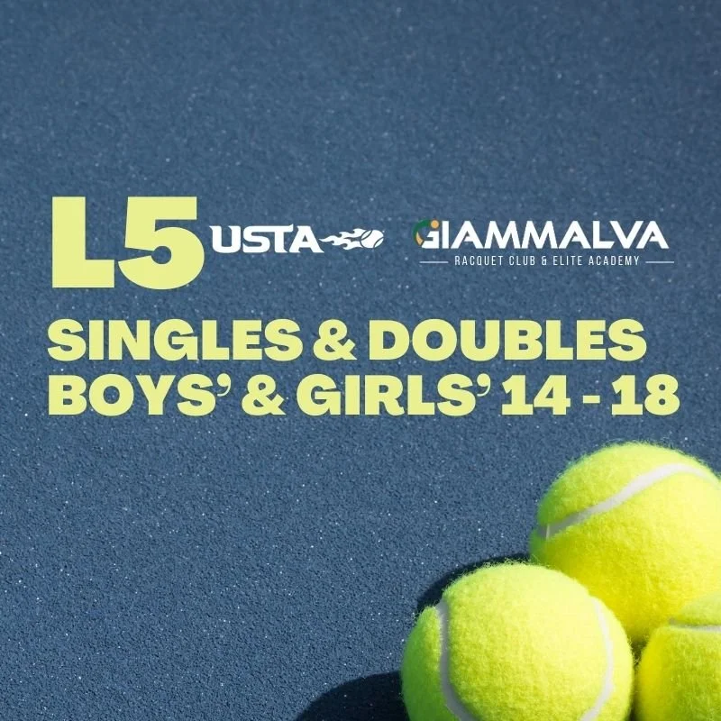 USTA L5 Open | Singles &amp; Doubles - Boys’ &amp; Girls’ 14-18