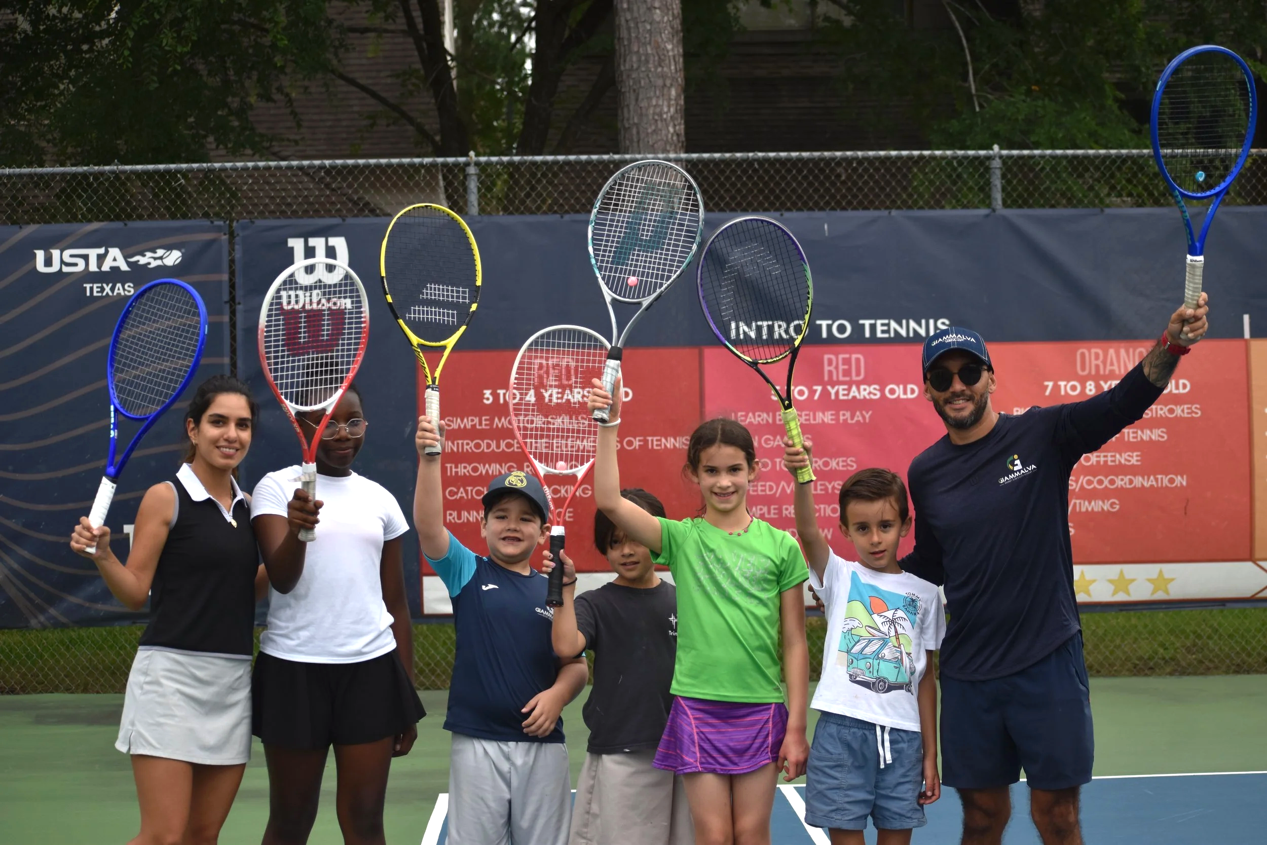 Kids tennis program in Houston, Texas