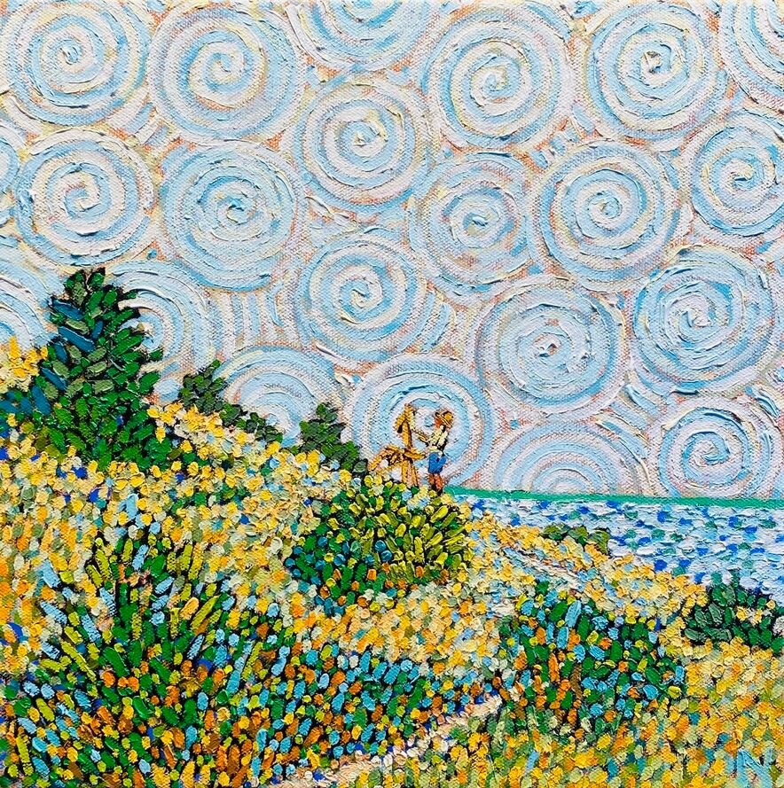 12x12 Provincetown Artist II, $790