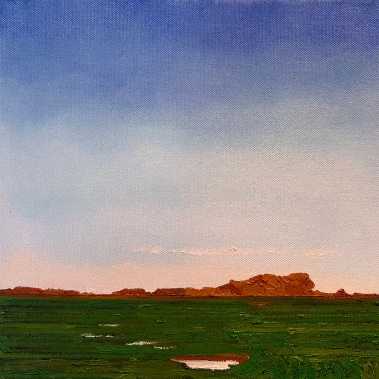 Salt Marsh II, 12" x 12"
