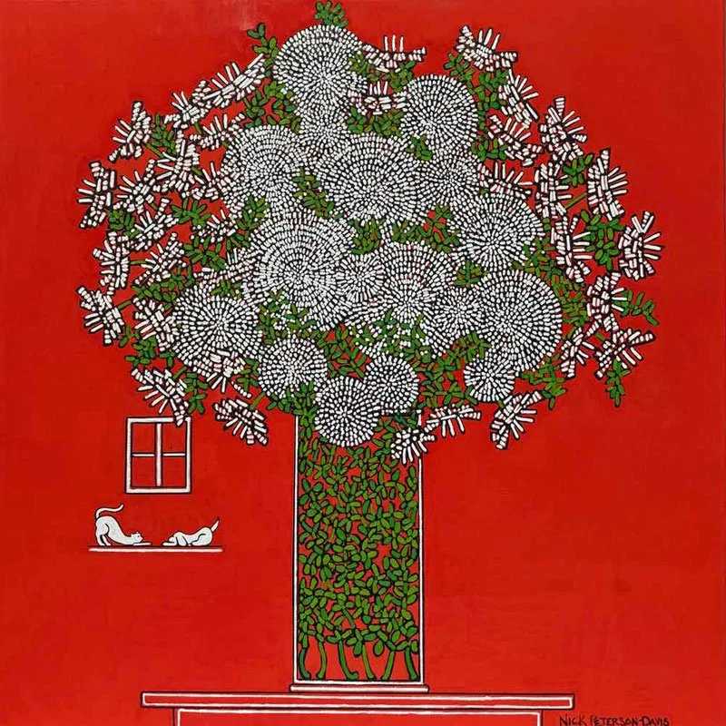 I’m the Cat, You’re the Dog, 48" x 48"