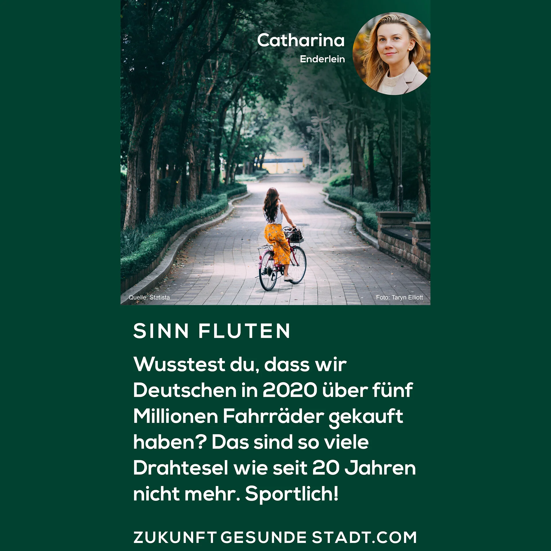 Sportlich: So viele Fahrradfahrer*innen wie noch nie!