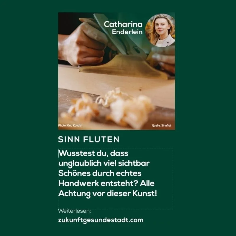 Alle Achtung -  vor der echten Kunst des Handwerks.  