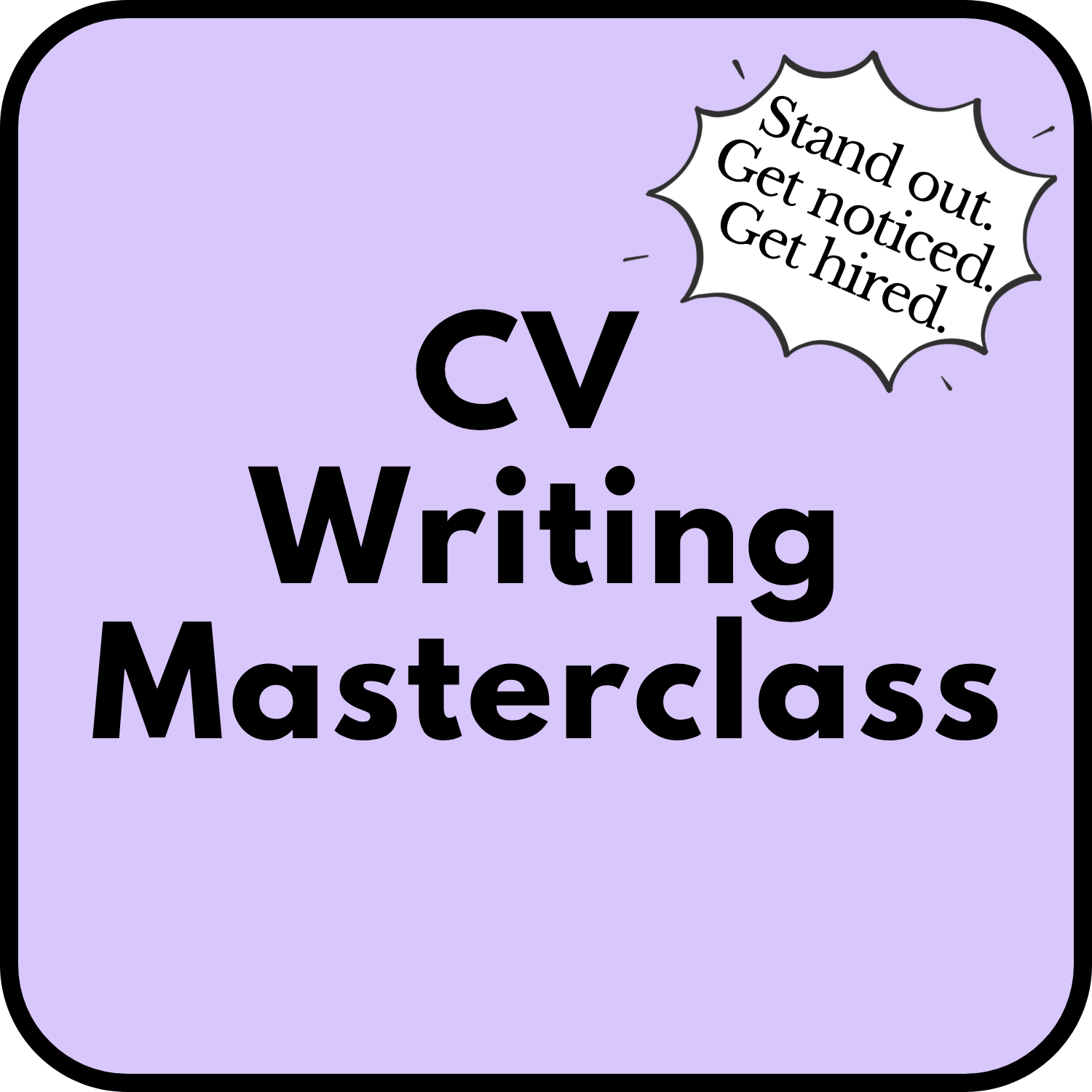 CV Writing Masterclass Webinar