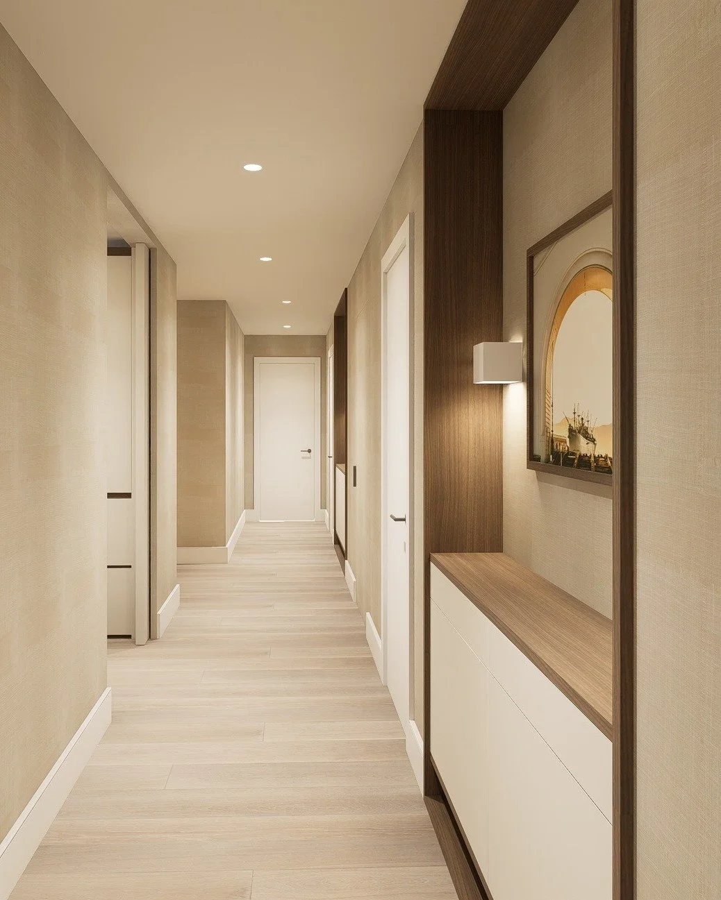 Designed for calm, built for living.
We love the harmony between rendering and reality - a perfect reflection of quiet luxury and thoughtful design. Swipe to see images of the actual space to see how every detail translates seamlessly.

Photo by @mcb