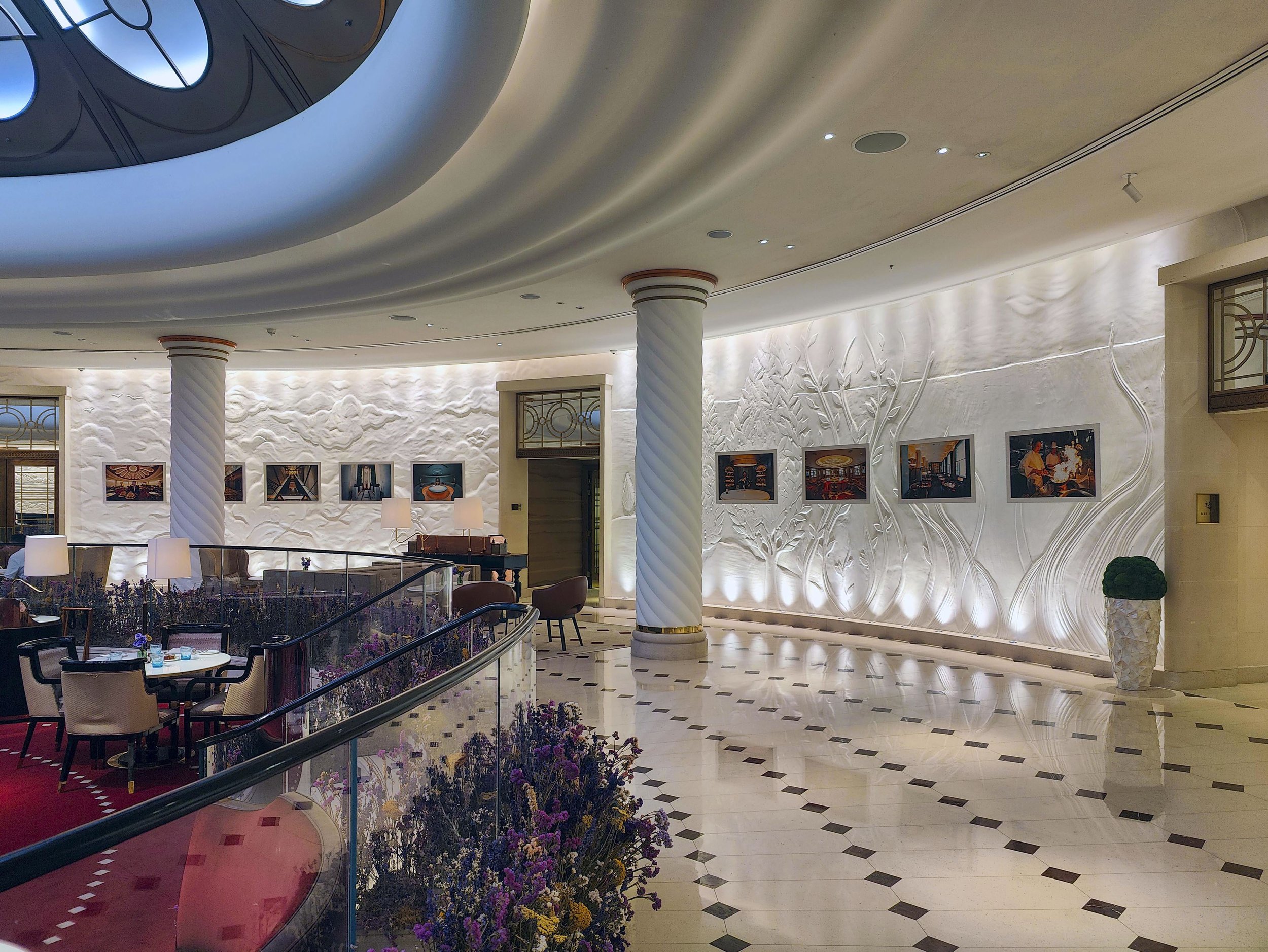 Michael Yamashita exhibition installation at the Four Seasons Hotel at Ten Trinity Square, London. (2023)