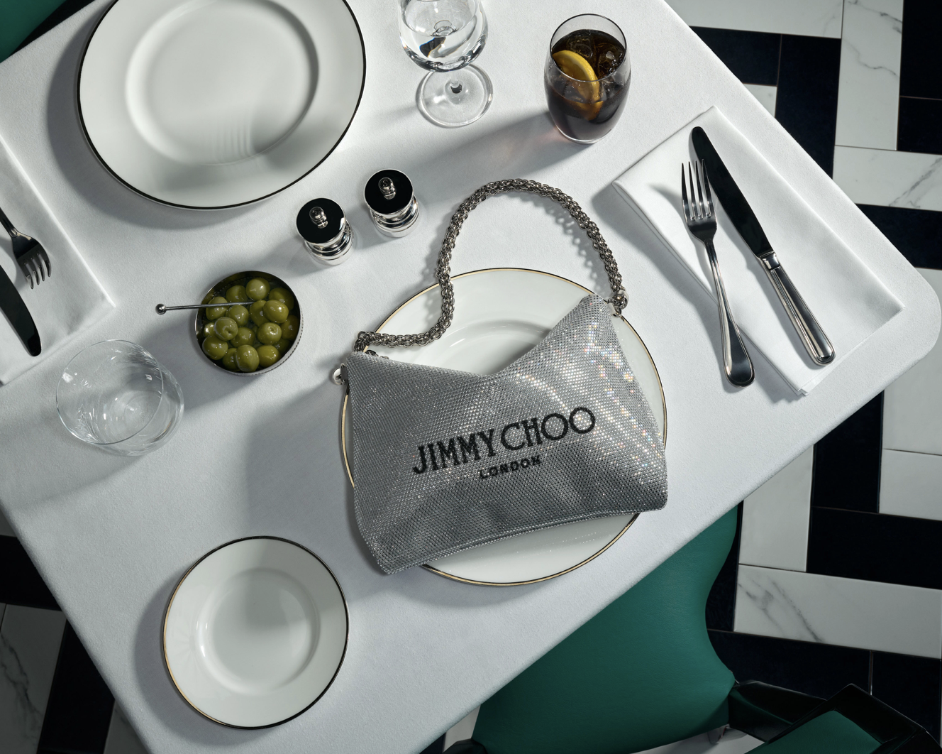 LK assisting Derek Hardie Martin for Jimmy Choo