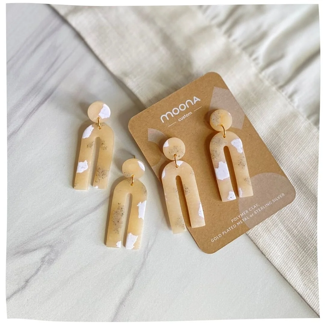 The Sailaja Polymer Clay Earring - Boston Women's Market Shop