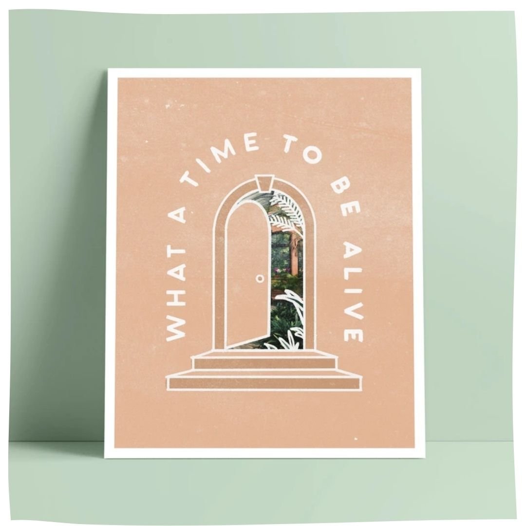 What A Time Artwork Print - Boston Women's Market Shop
