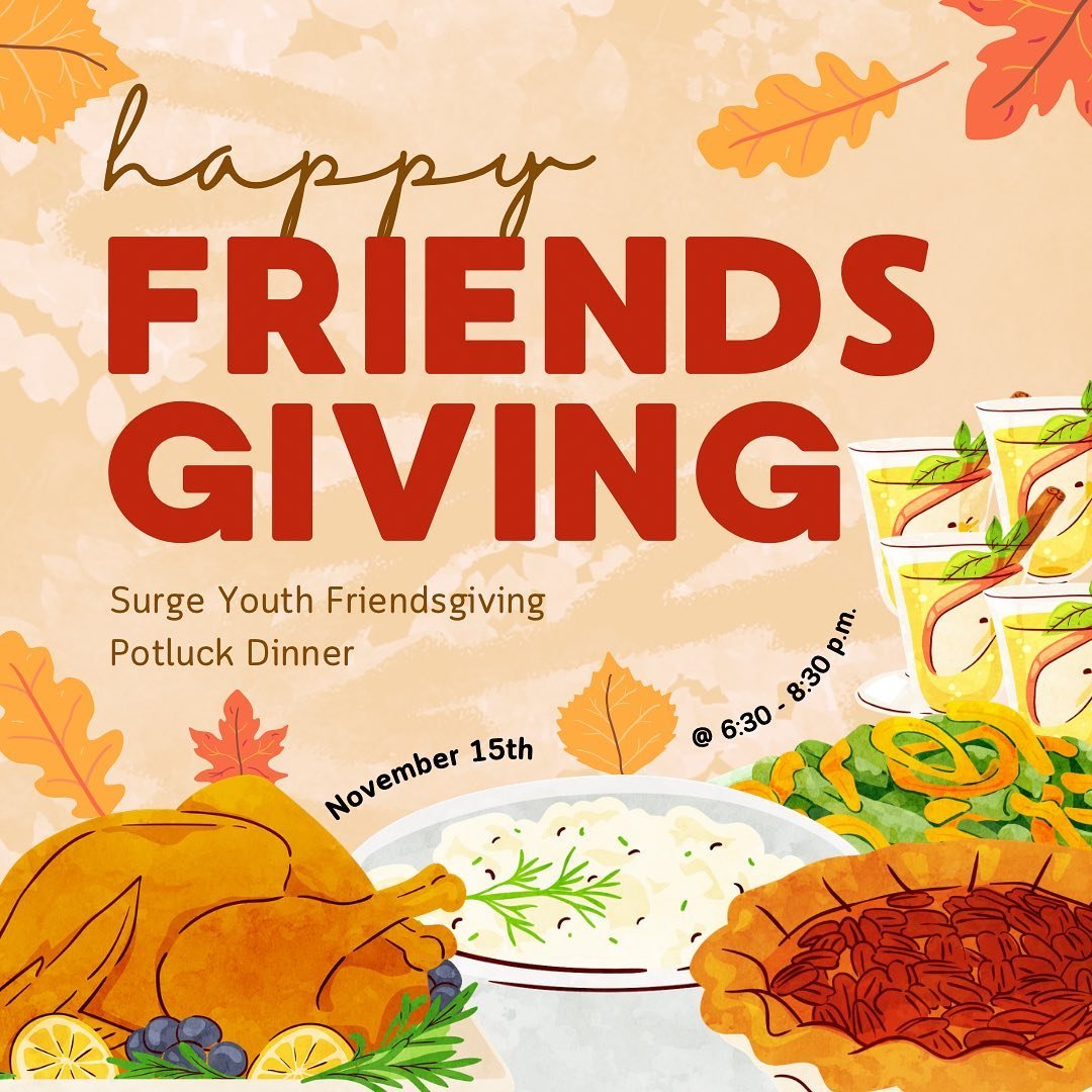 It&rsquo;s TOMORROW!  #friendsgiving 
🍗🥗🥔🌽🥘🍪🥖🧃🍵

Bring your favorite Thanksgiving side dish, dessert, or beverage to share &mdash; turkey will be provided.  Sign up sheet is in your text/email. 

#yum #food #thanksgiving #youthevent @gslcflo