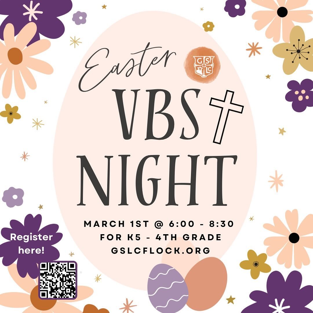 Join us for our very first VBS Night on Friday, March 1st @ 6:00-8:30 pm! ✝️ #easter #springtime #vacationbibleschool 

This event will work just like any other night of VBS, and BONUS: it doubles as a Parent&rsquo;s Night Out!  Take some time to hav