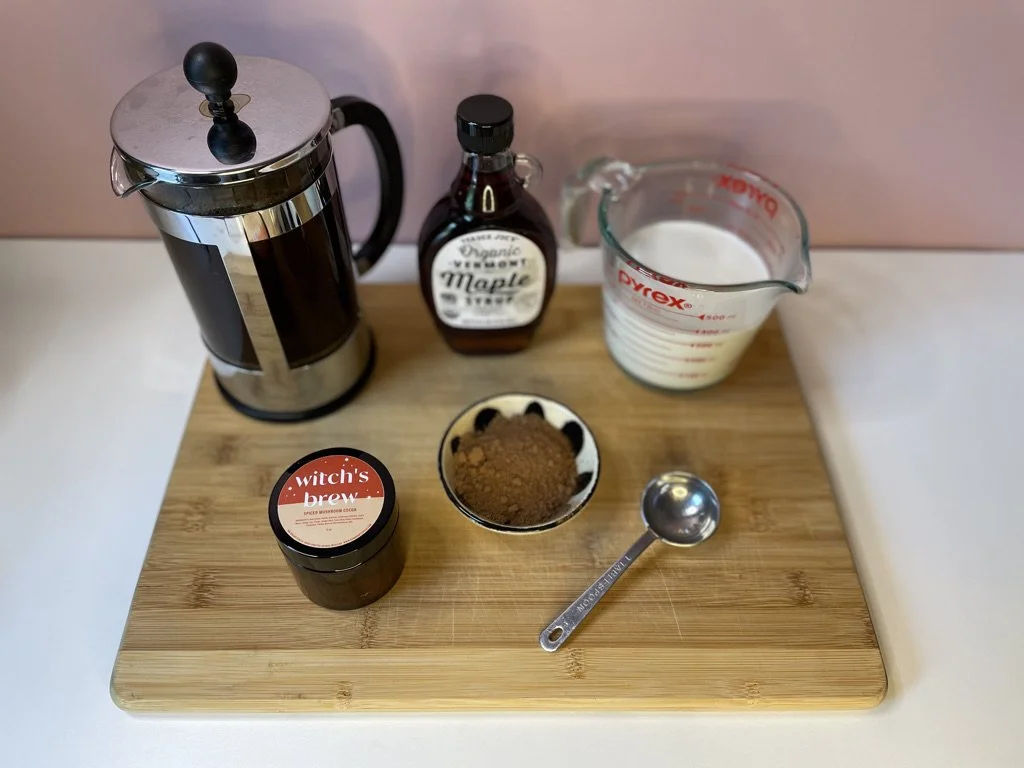 diy: mushroom cocoa popsicles!