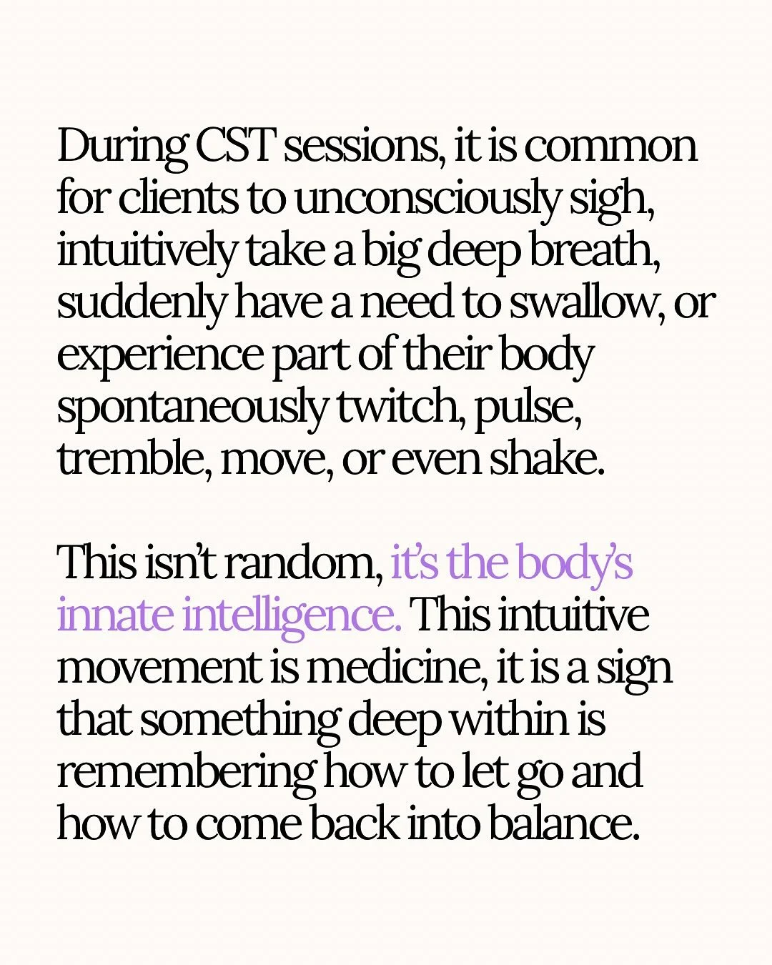 Completely in awe with the intelligence and wisdom we carry in our bodies ✨🌀✨ 
#craniosacraltherapy #craniosacraltherapyknoxville #vibrationalattunement #innateintelligence #somatichealing #mindbodybalance #mindbodyspirit #bodywisdom #mindbodyconne