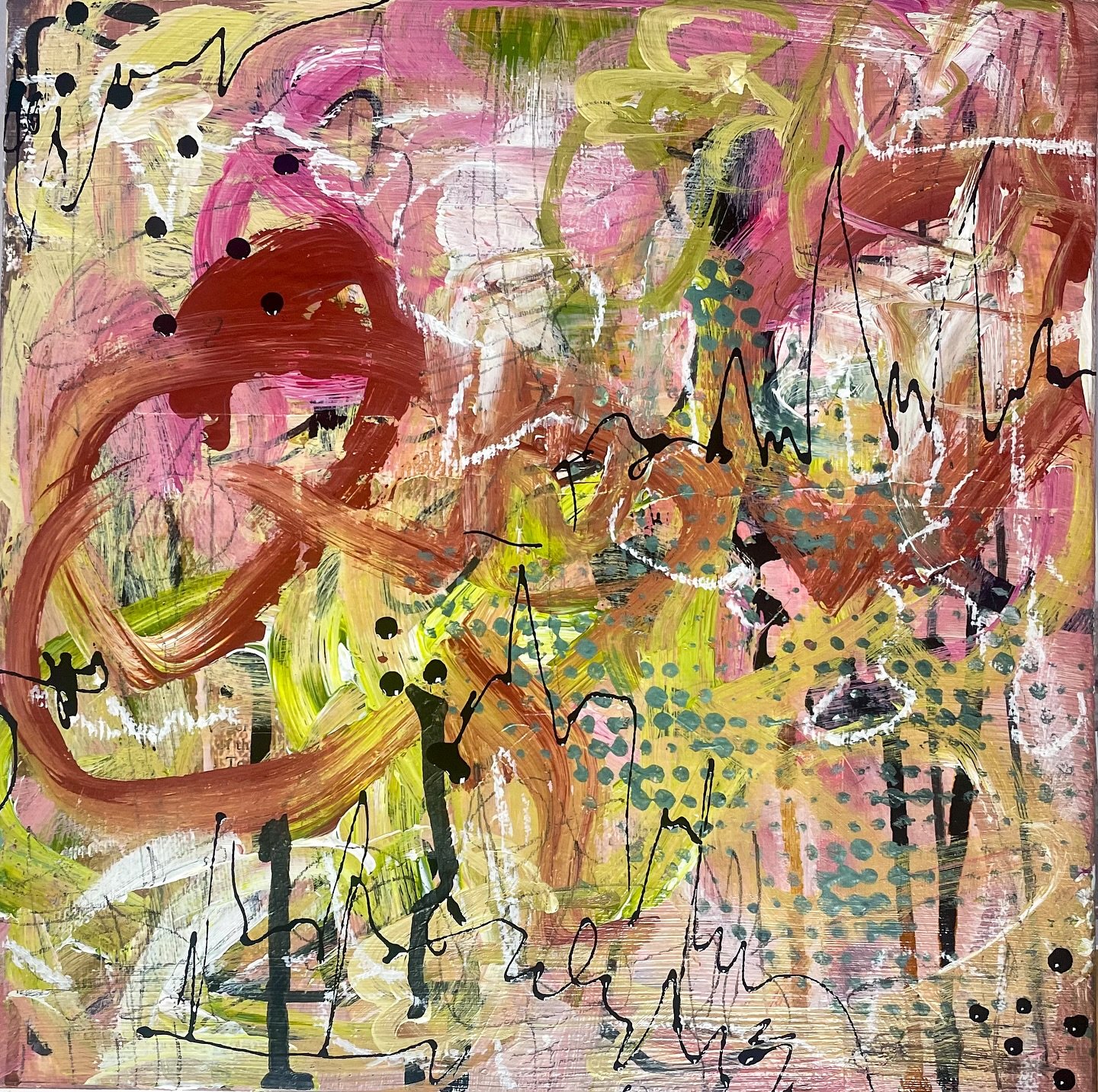 Sharing a painting a day until 12/24, DAY 2: These 3 paintings are inspired by blues music and its strong themes of love - the ups and downs, the hold it can have on you, the desire, the honesty, the beginnings of new love, or the rebirth of old love