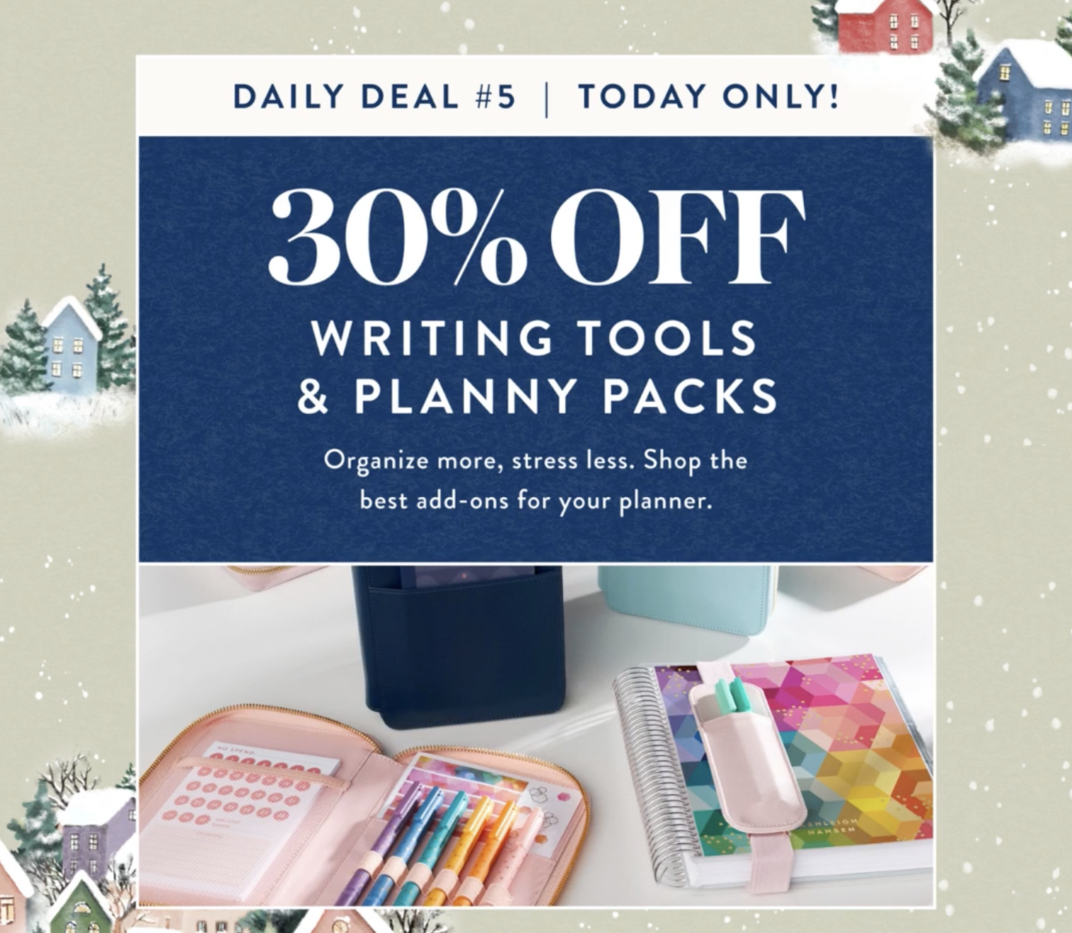 Erin Condren - Daily Deals 30% Off Writing Tools &amp; Planny Packs