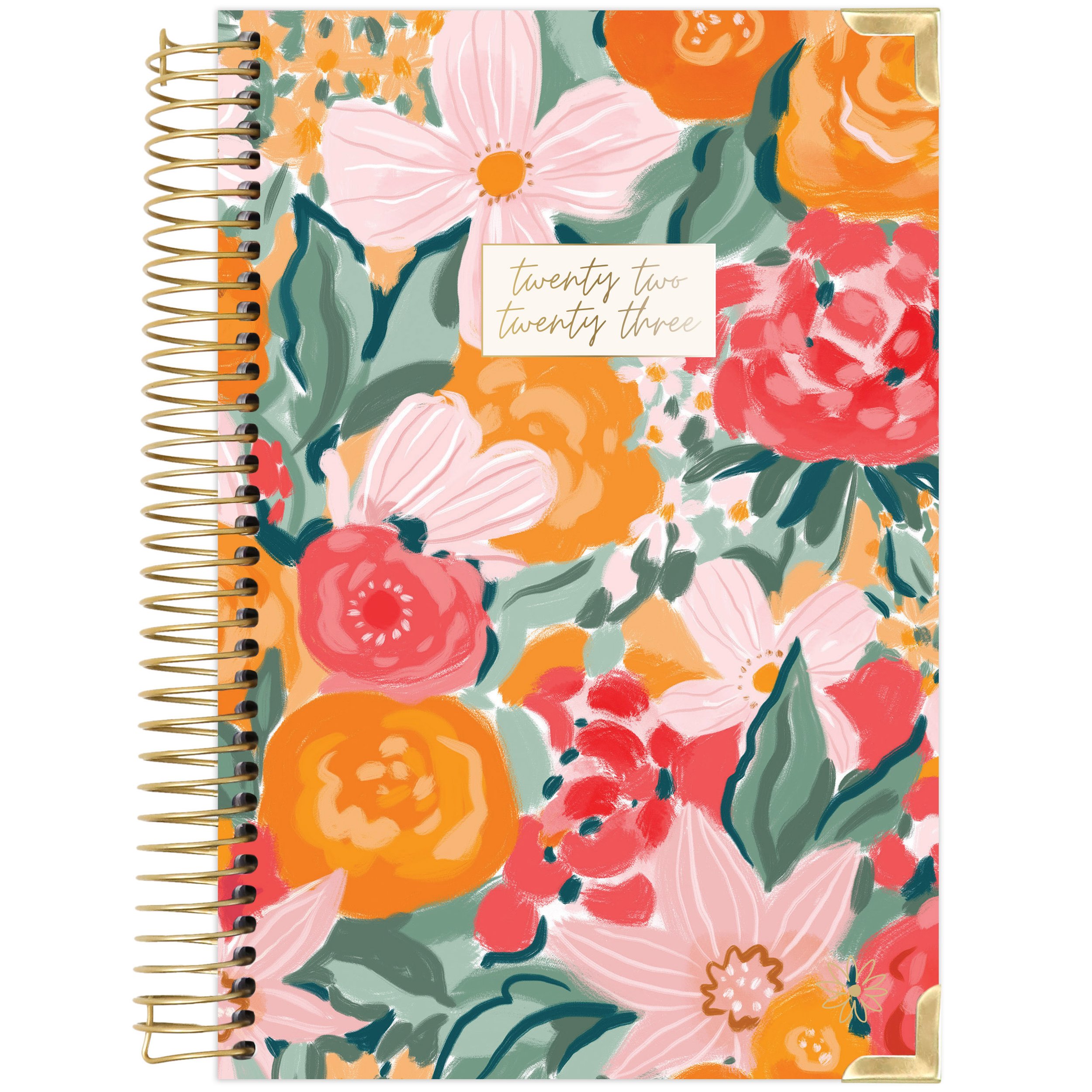 January 2022 - December 2022 - Weekly/Monthly Dated Agenda Organizer with Tabs 8.5 x 11 Calendar Year Day Planner Celestial bloom daily planners 2022 