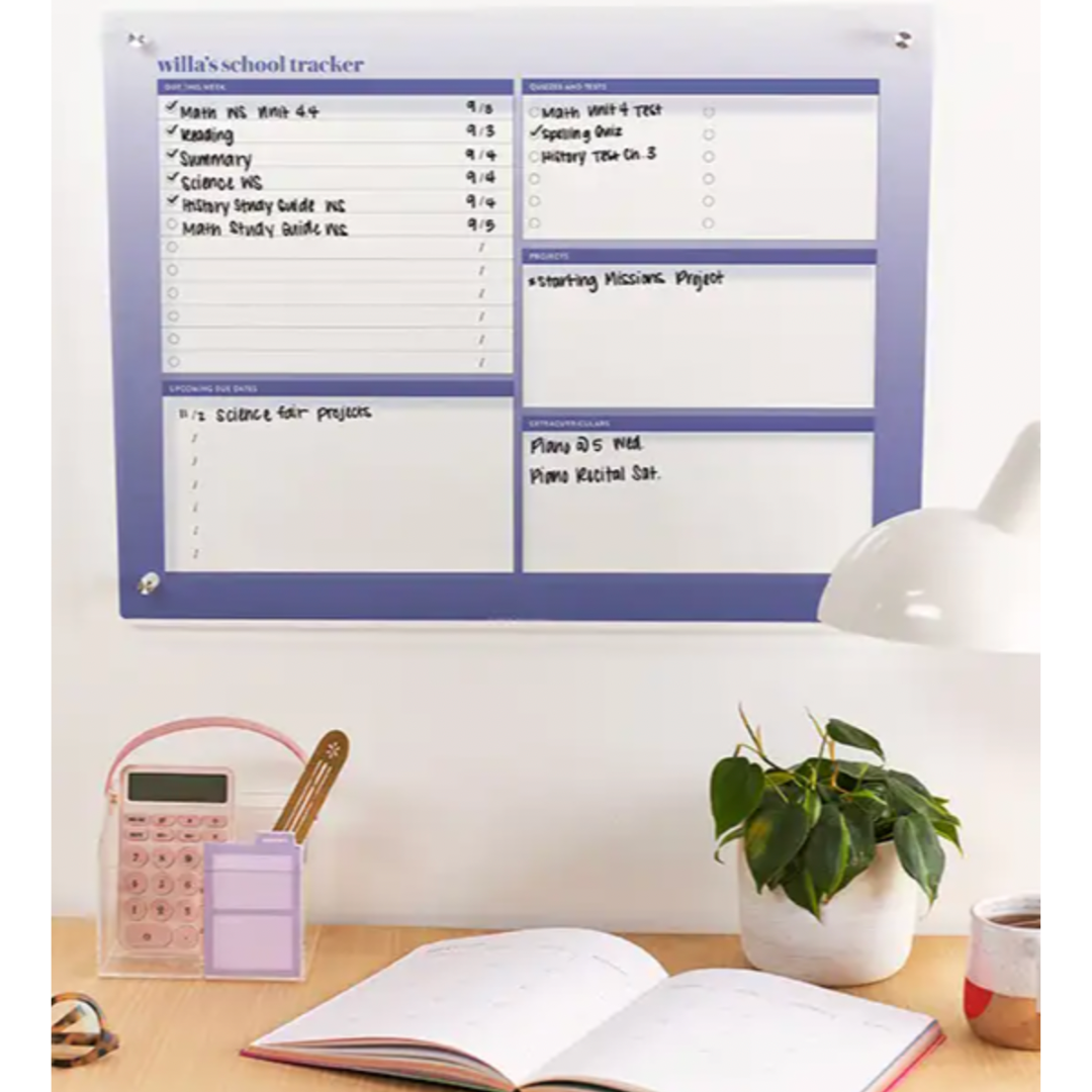 Acrylic Student Wall Calendar