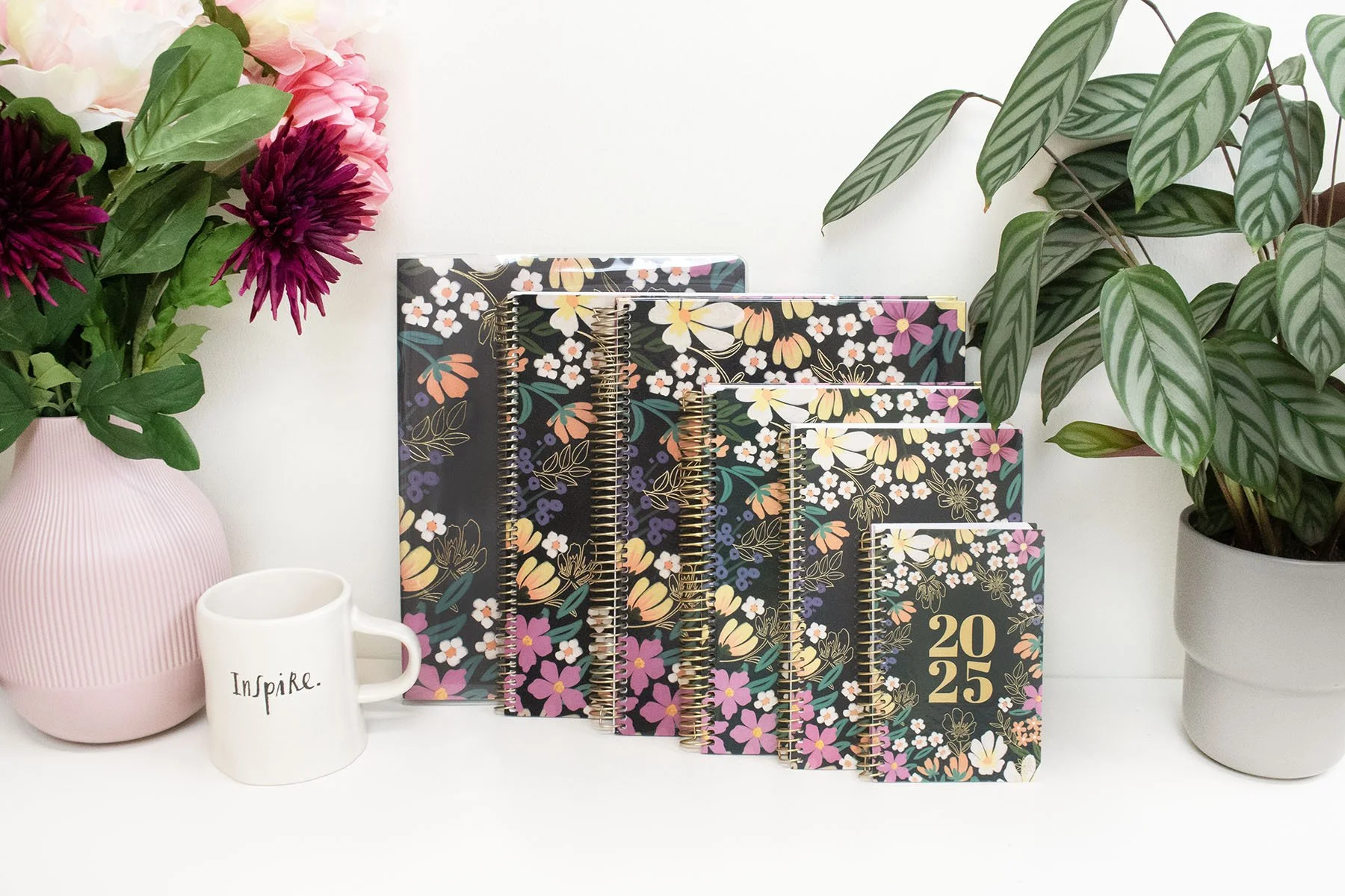Bloom Daily Planners 2025-26 Academic Planner, Soft Cover, 5.5" X 8.25", Blooming Wildly