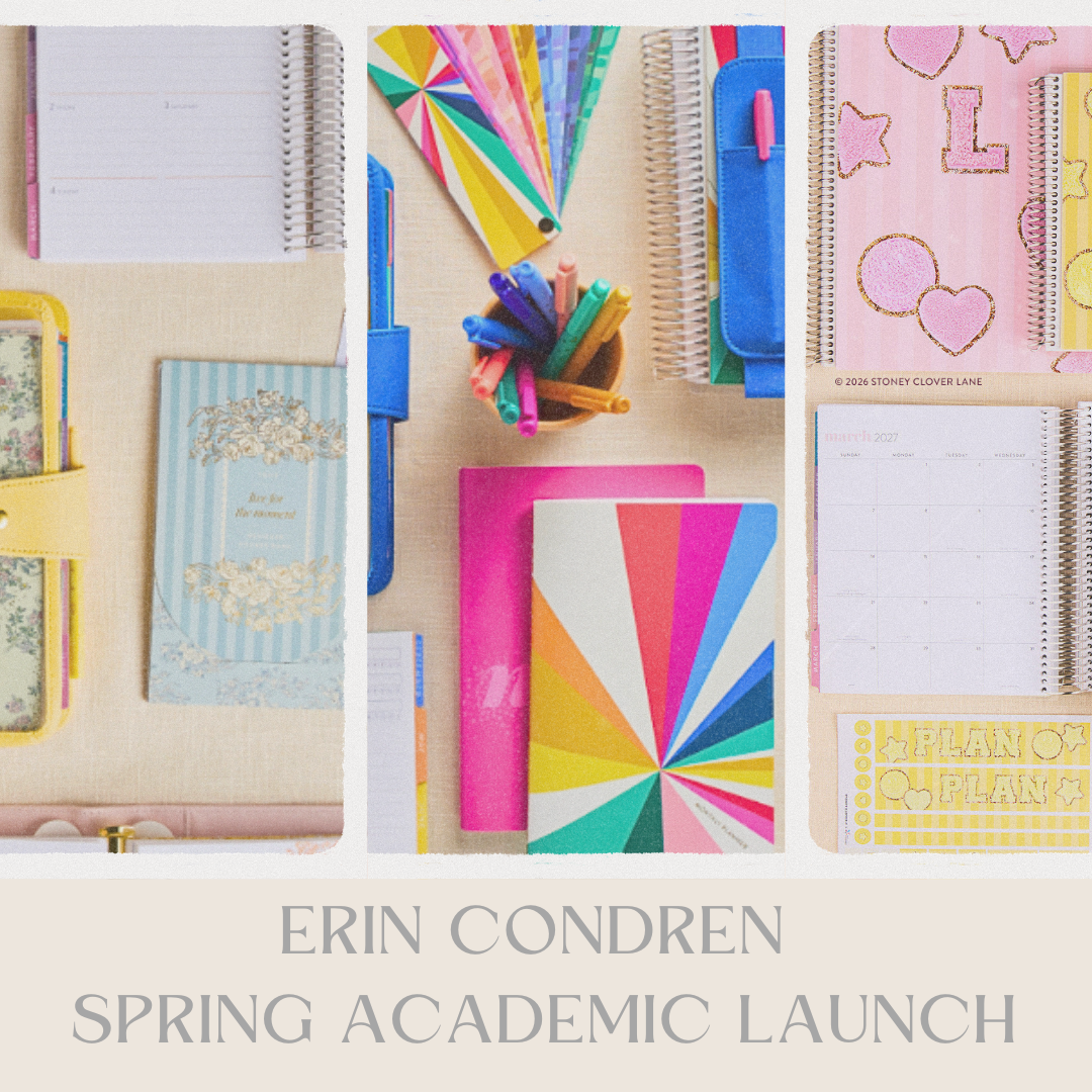 Erin Condren Spring Academic Launch - 20th Anniversary Collection 