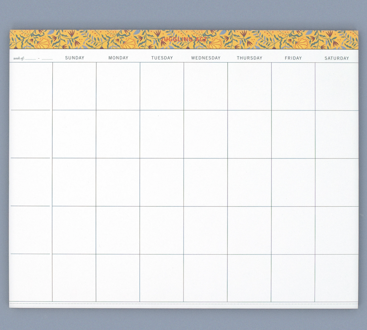 JUGGLING ACT WEEKLY NOTEPAD 