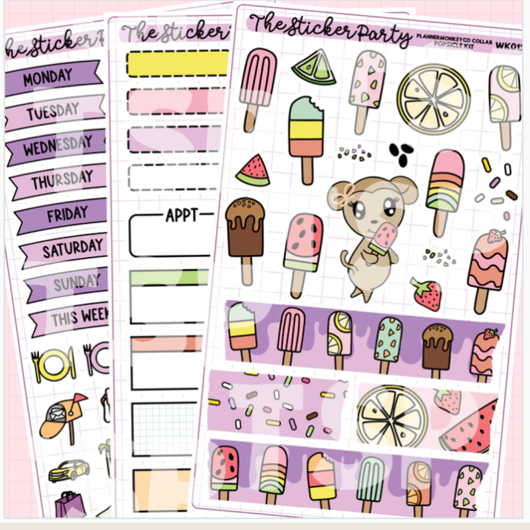 THE STICKER PARTY X PLANNER MONKEY CO