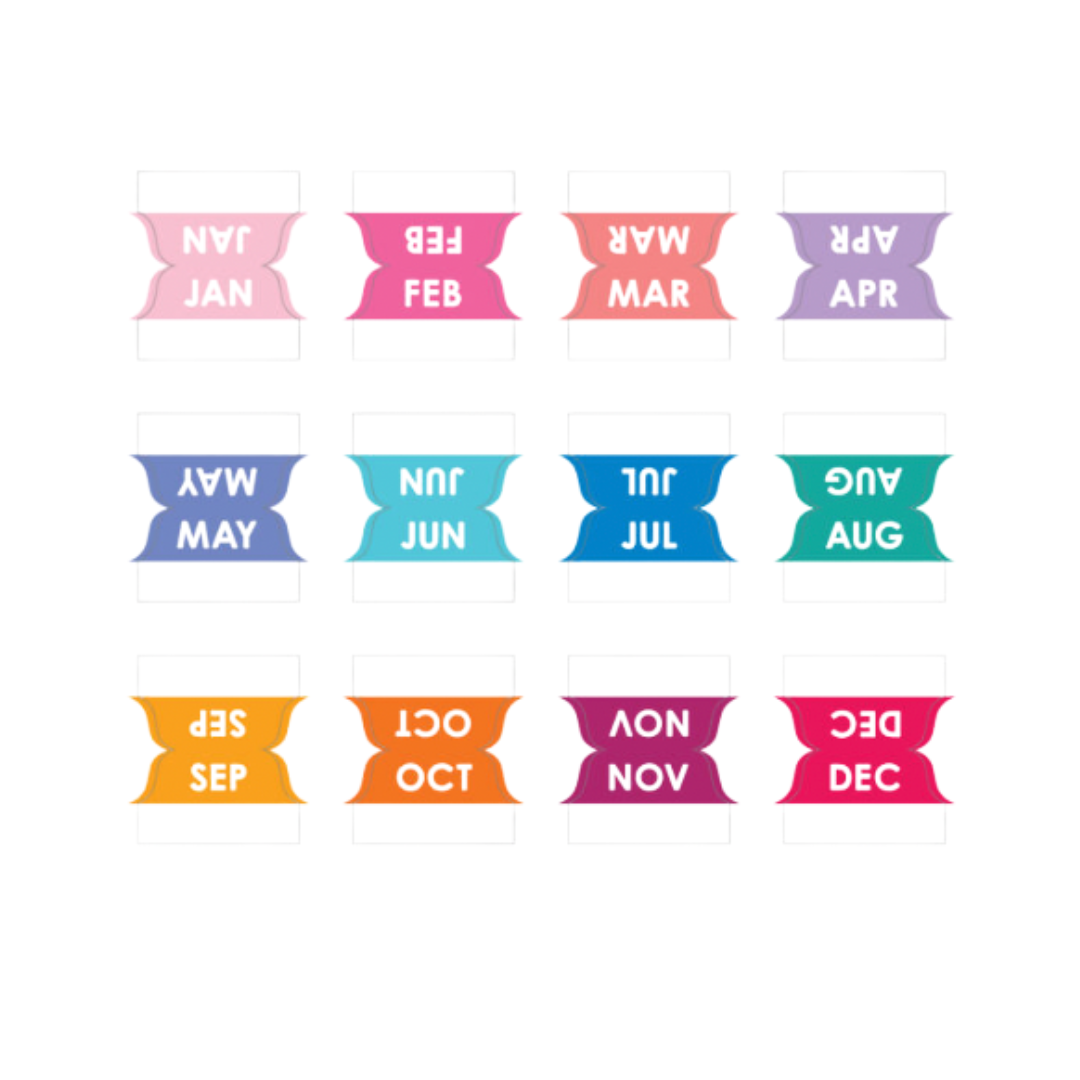 RAINBOW MONTHLY TABS
