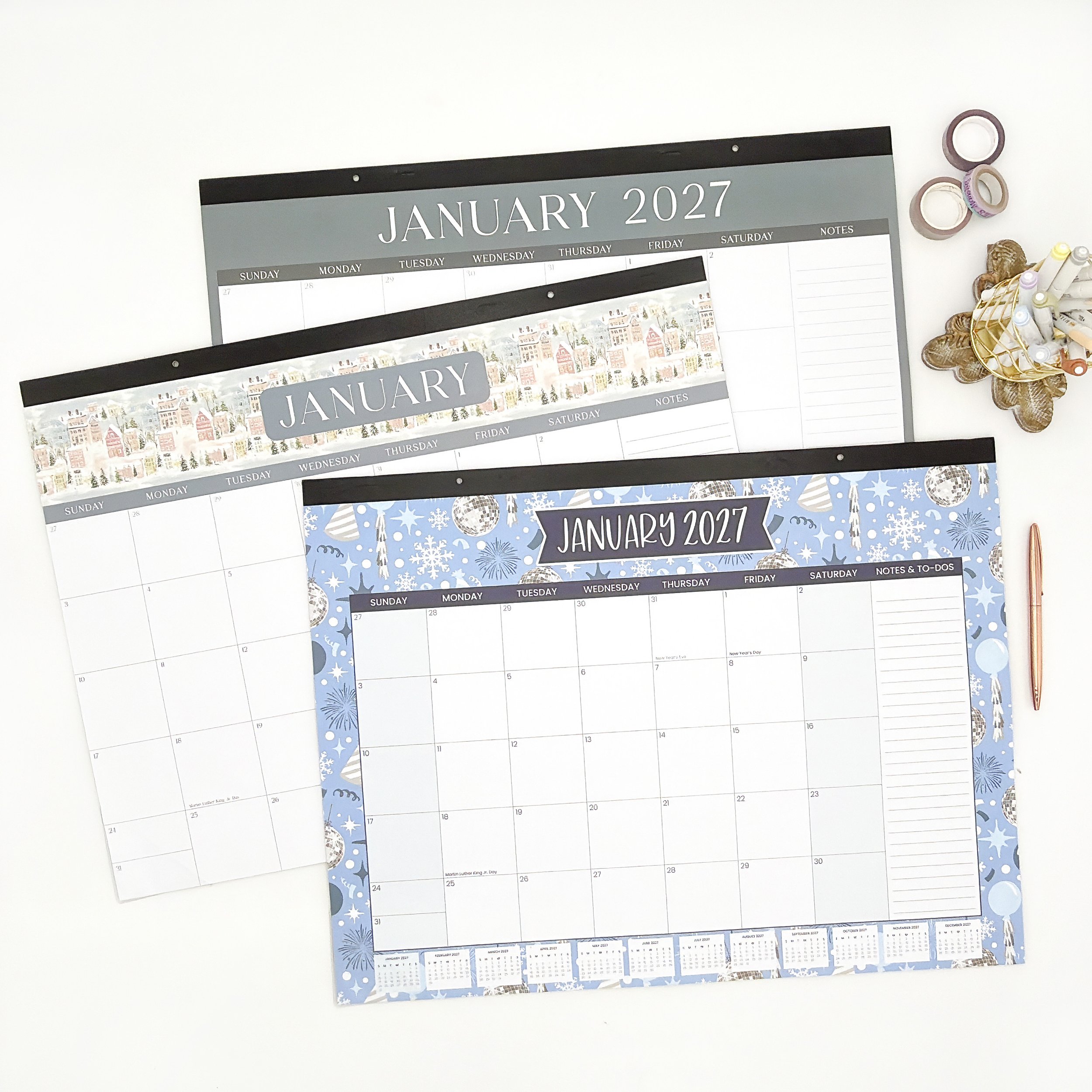 Bloom Daily Planners 2027 Desk Pad Calendars Large