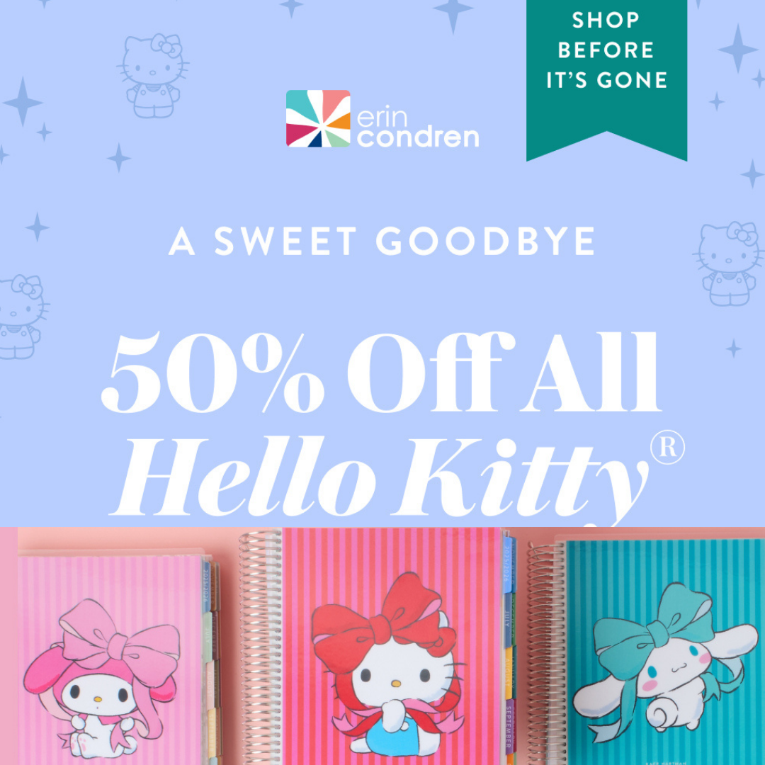Erin Condren x Hello Kitty Farewell 