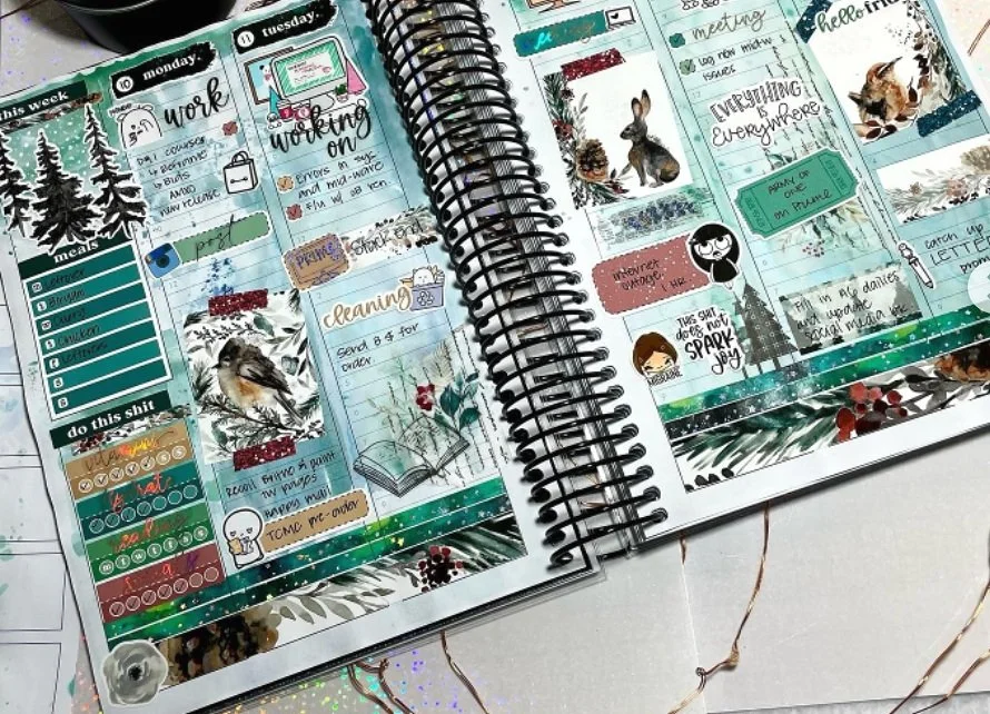 April Planner Filmstrip Pages  Technique Friday with Els 