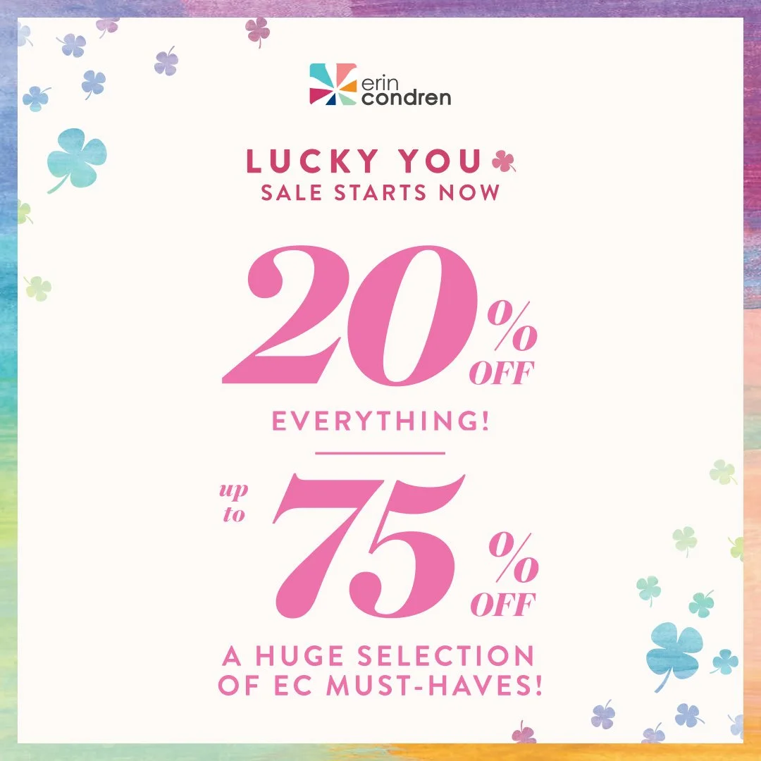 Erin Condren “Lucky You” Sale 