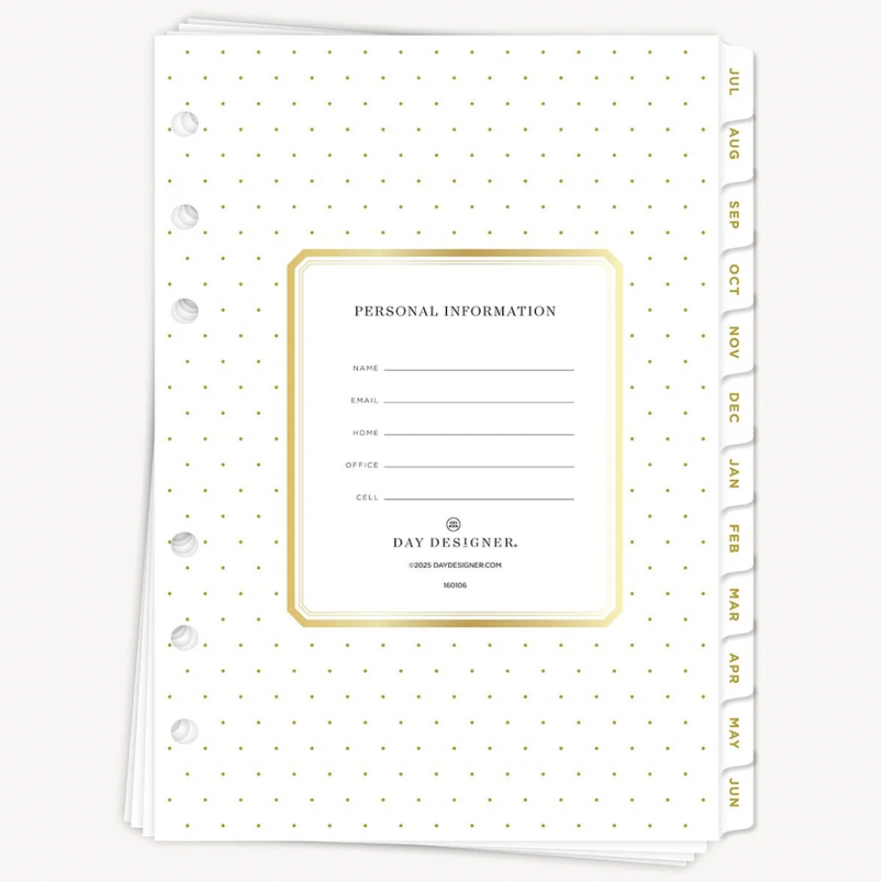 Day Designer Academic A5 Planner Inserts