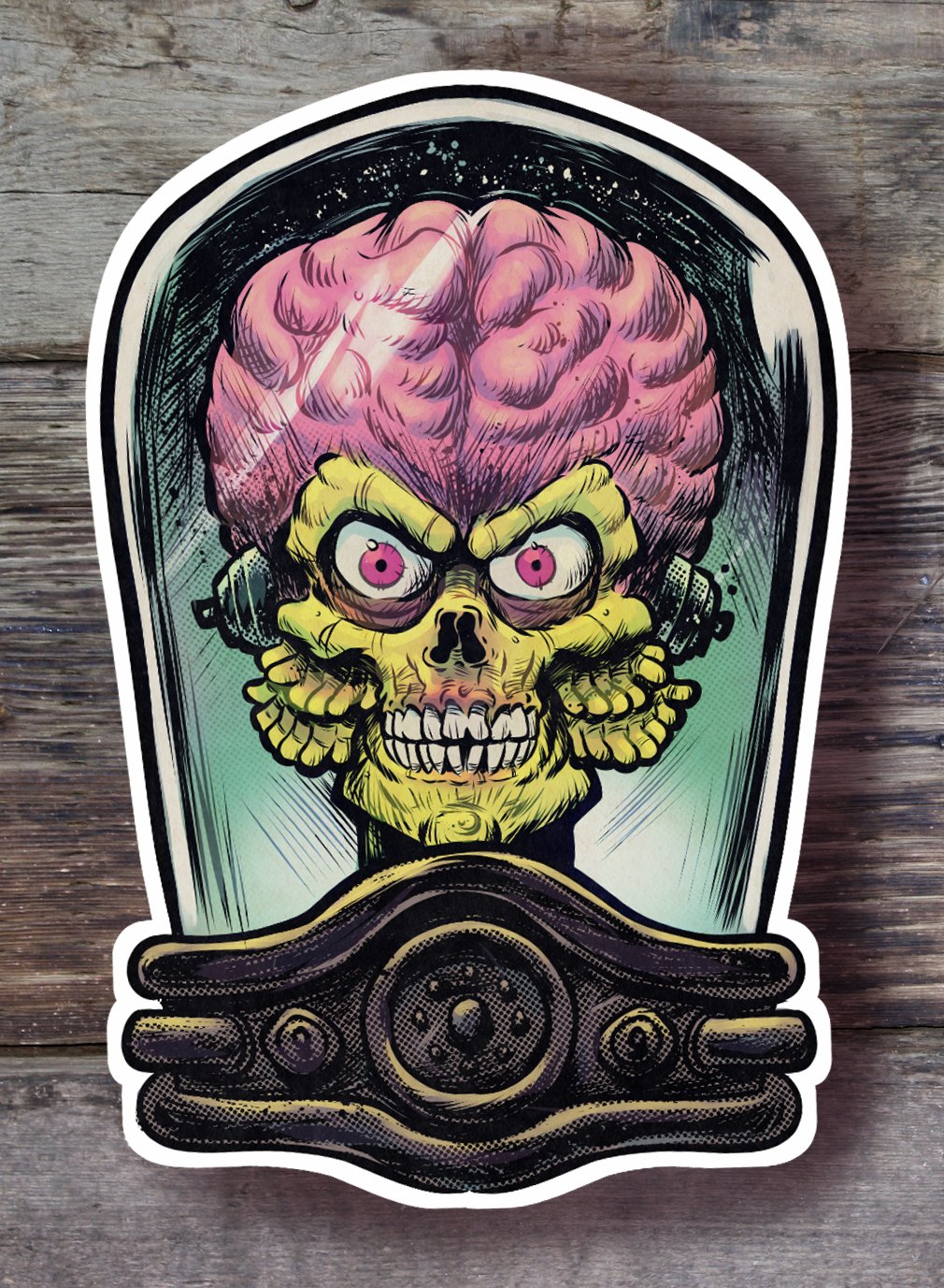 Ack! Ack! Martian Sticker