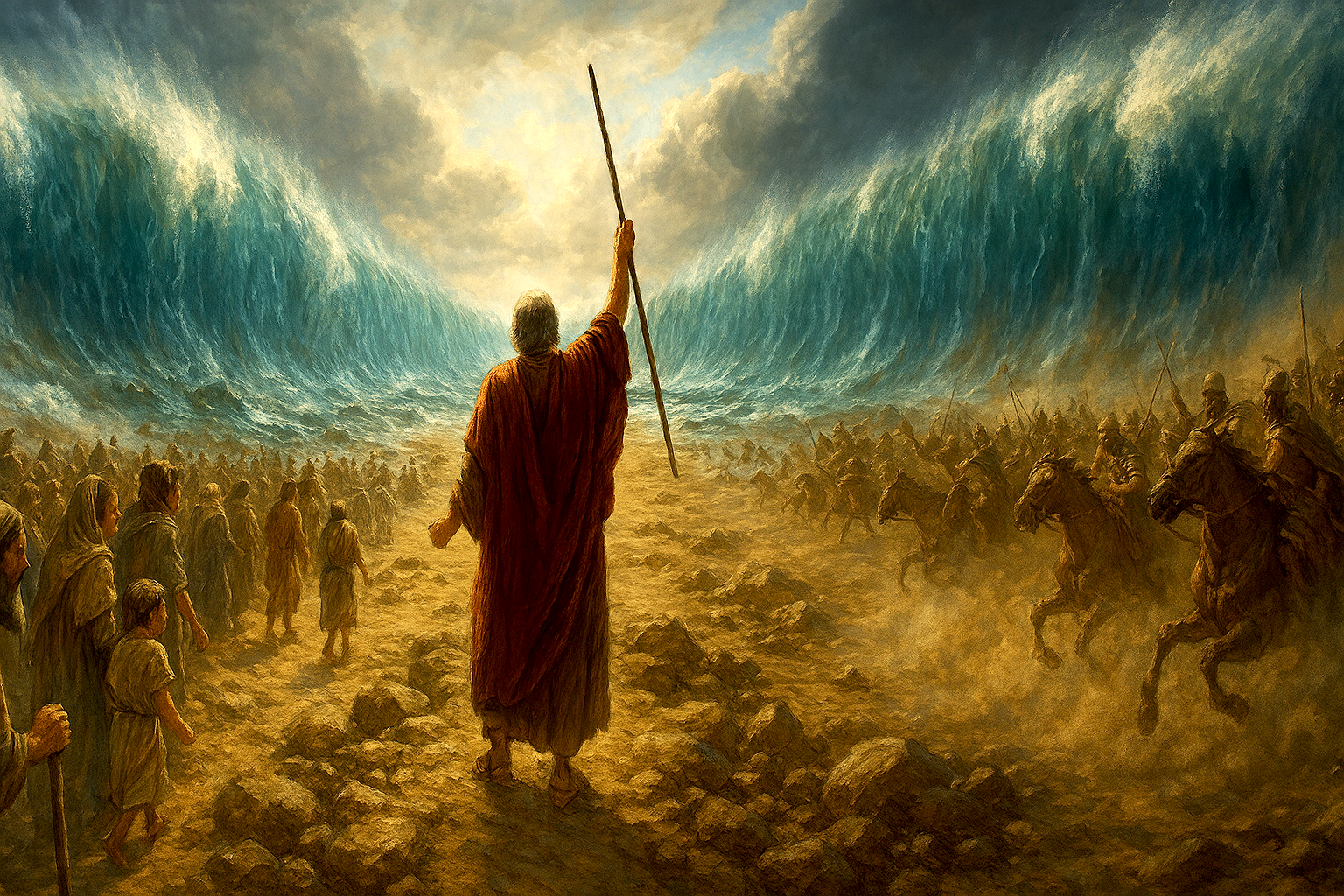 Dios partió el mar Rojo 