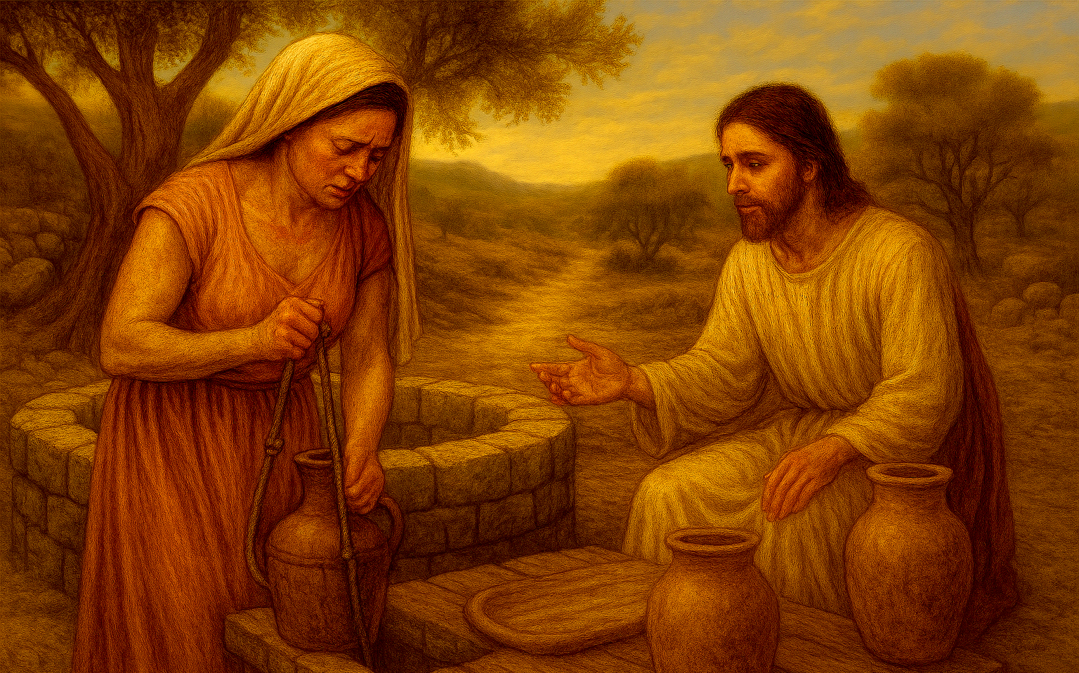 Jesús, un pozo, y una mujer samaritana