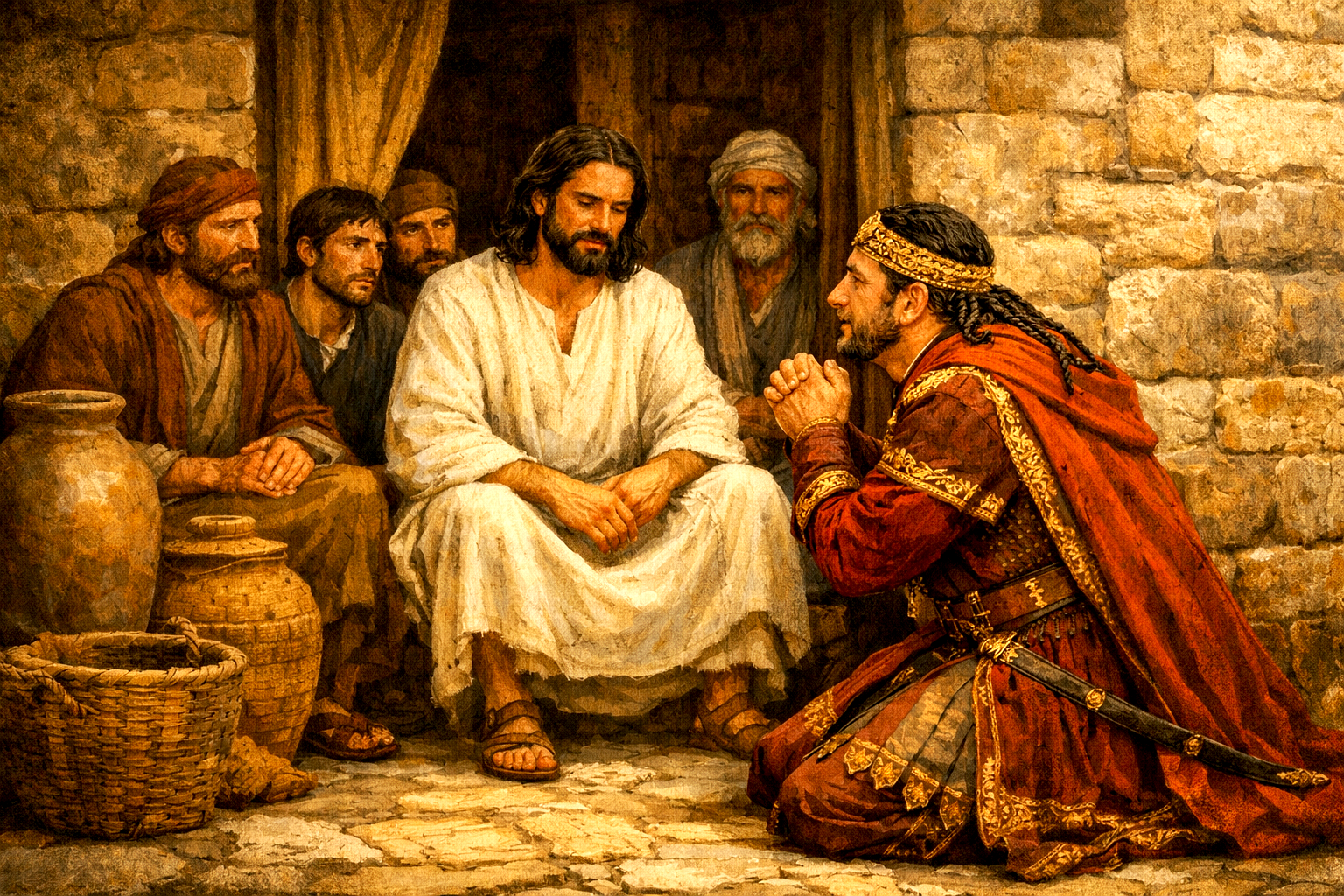 La fe de un capitán romano y la de un oficial judío 