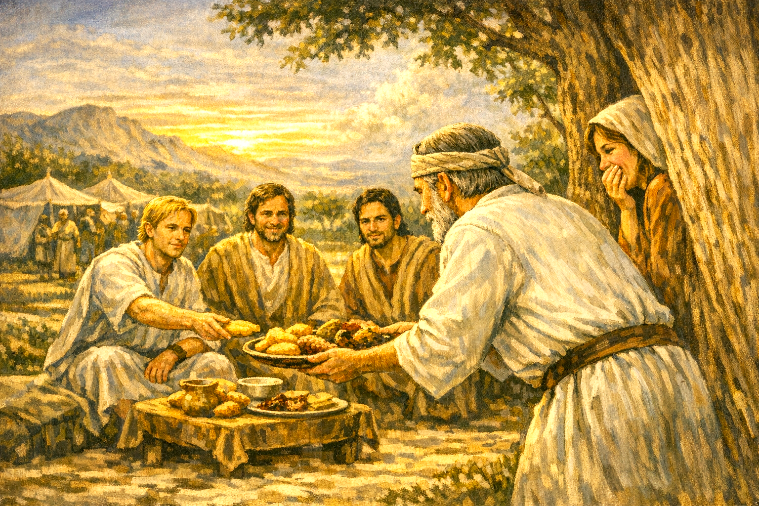 ¿Quiénes eran los tres que visitaron a Abraham?