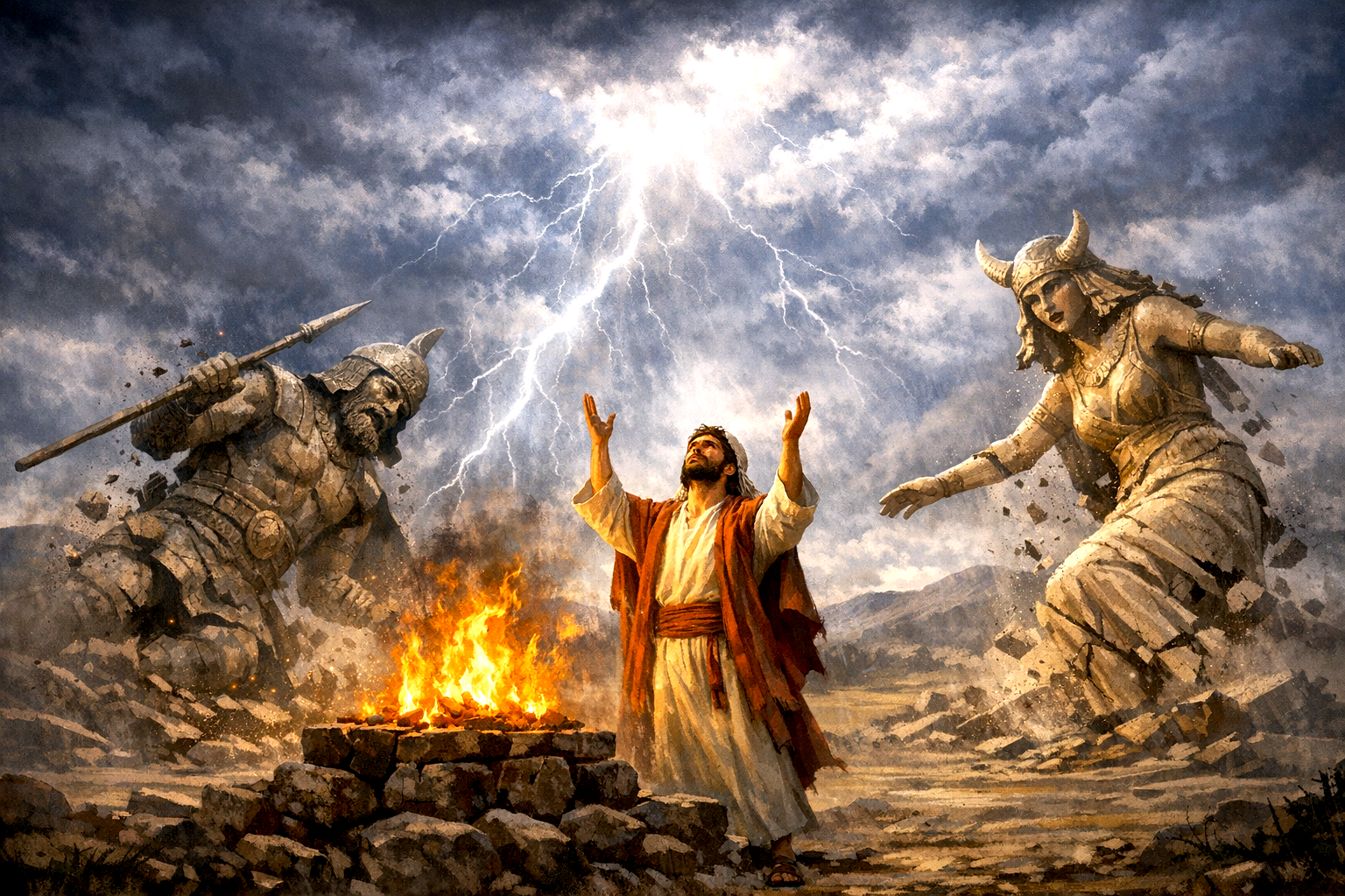 Los israelitas abandonan a Astarté y Baal 
