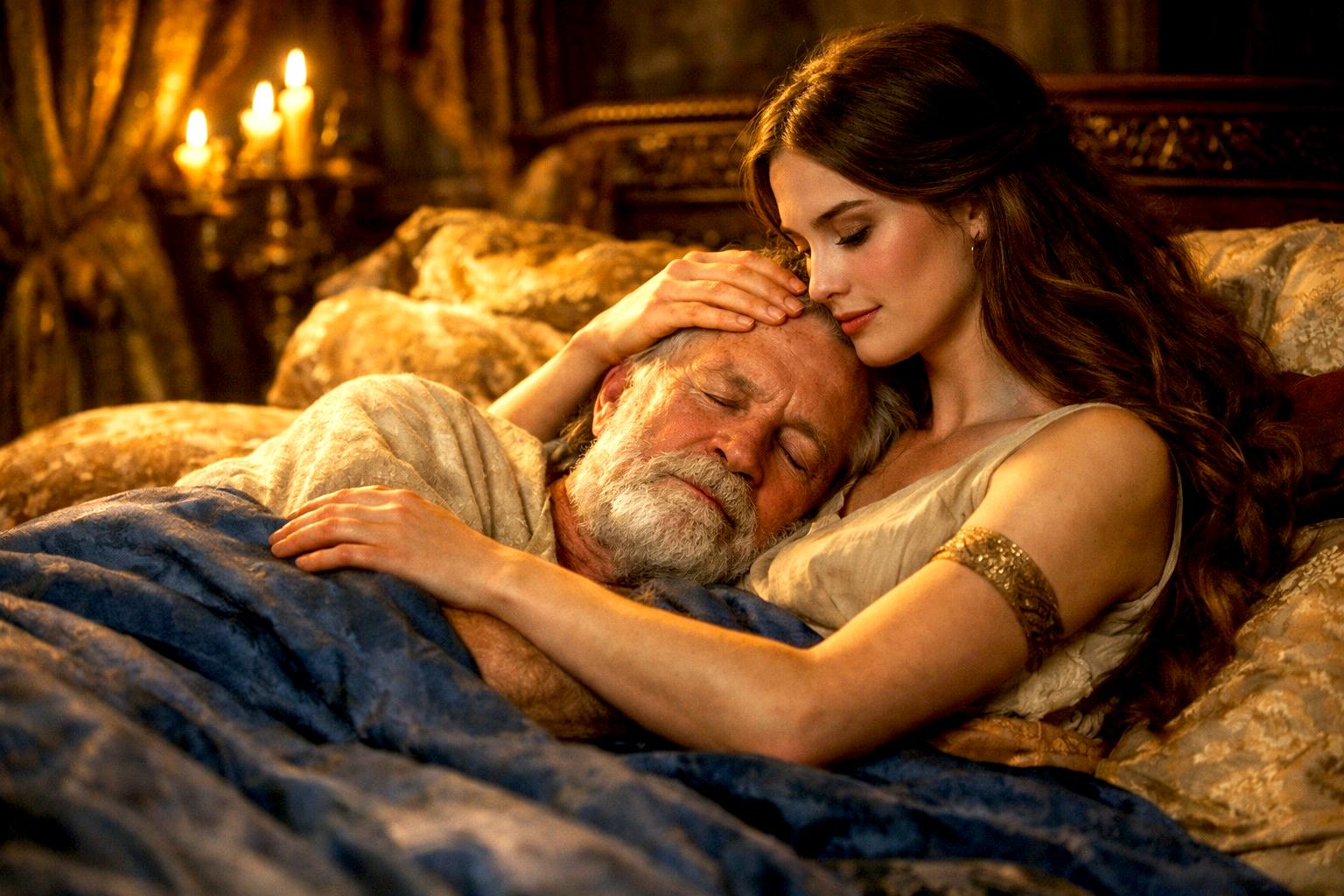 Abisag duerme con David, y Adonías trata de usurparlo