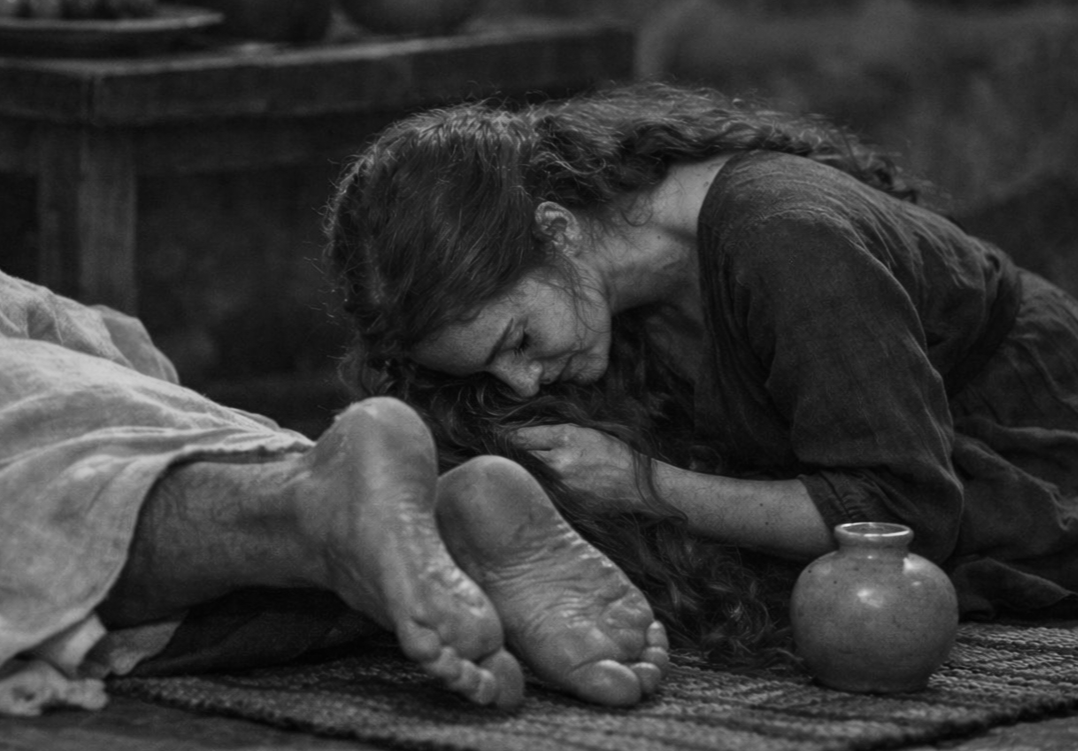 Una mujer de mala vida y un fariseo conocen a Jesús 