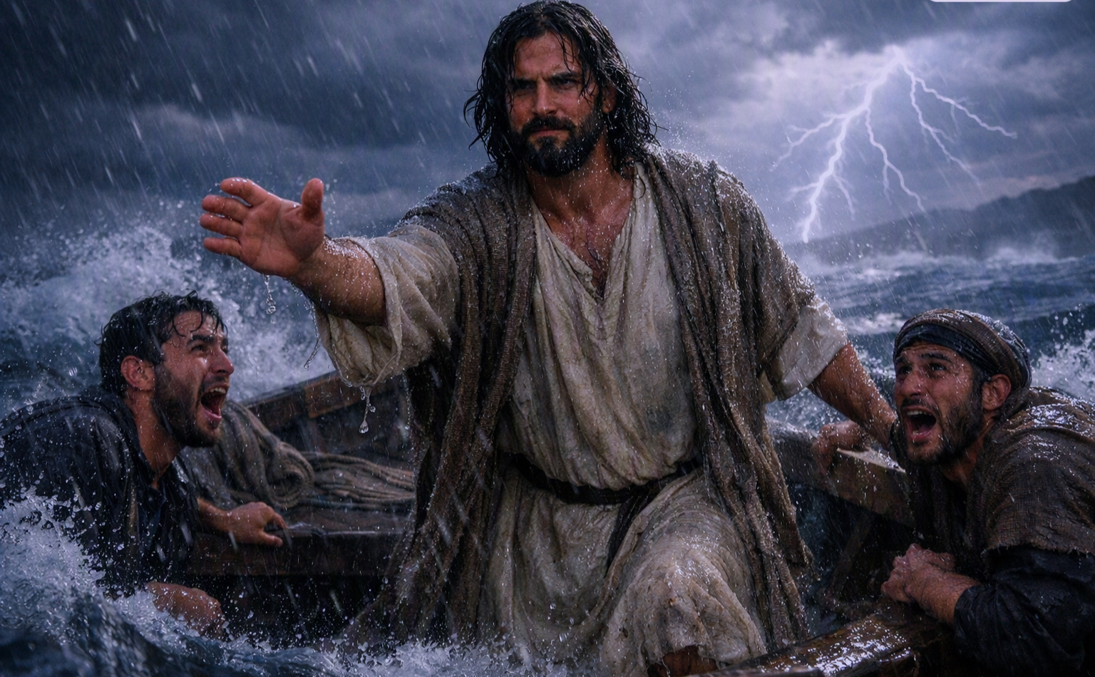 Jesús está contigo en la tormenta 