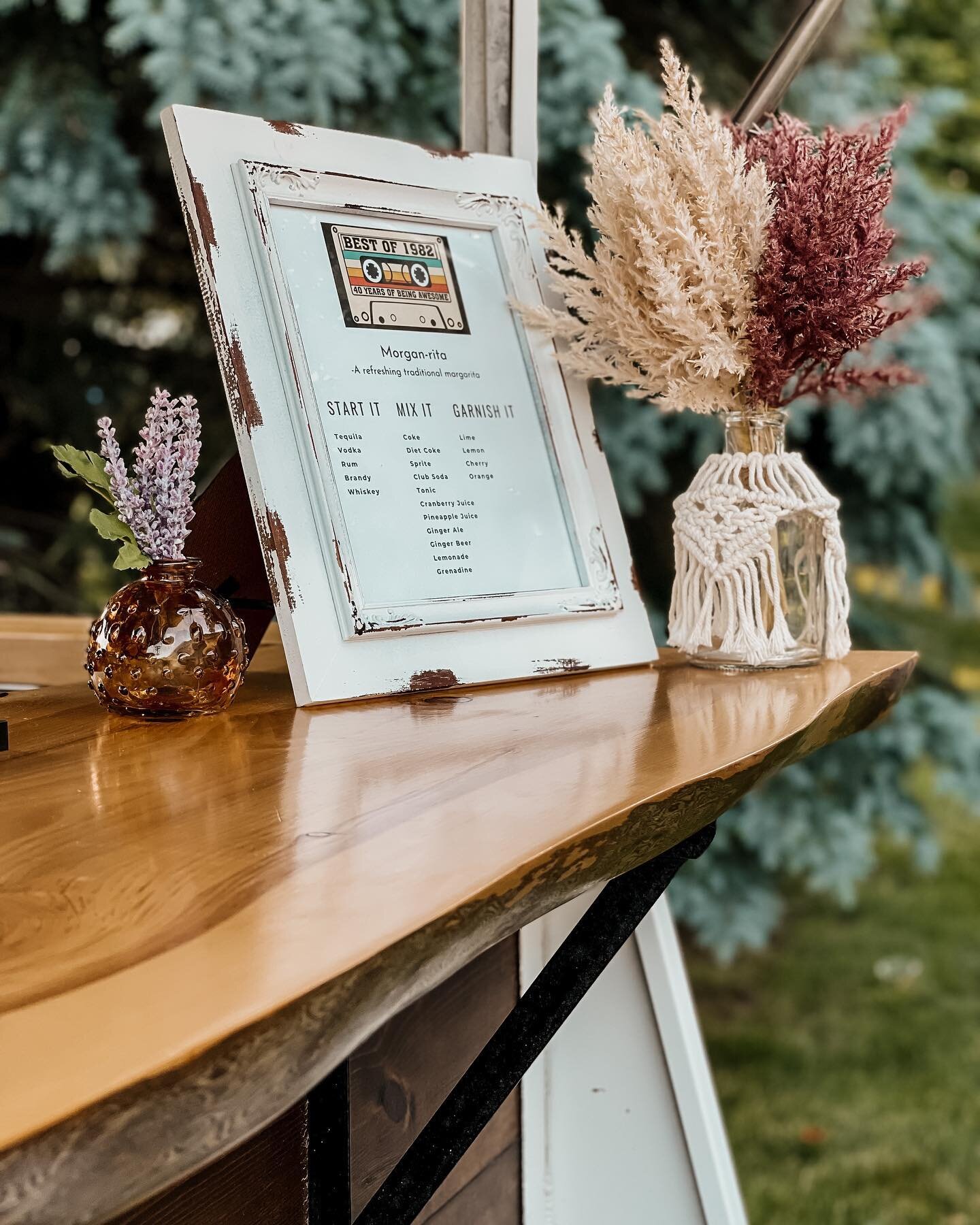 What&rsquo;s my favorite thing about this business?  No two events are ever the same!  Talking with clients and making their bar vision a reality is our goal and we love creating truly custom experiences.  This event was a dual 40th birthday party an