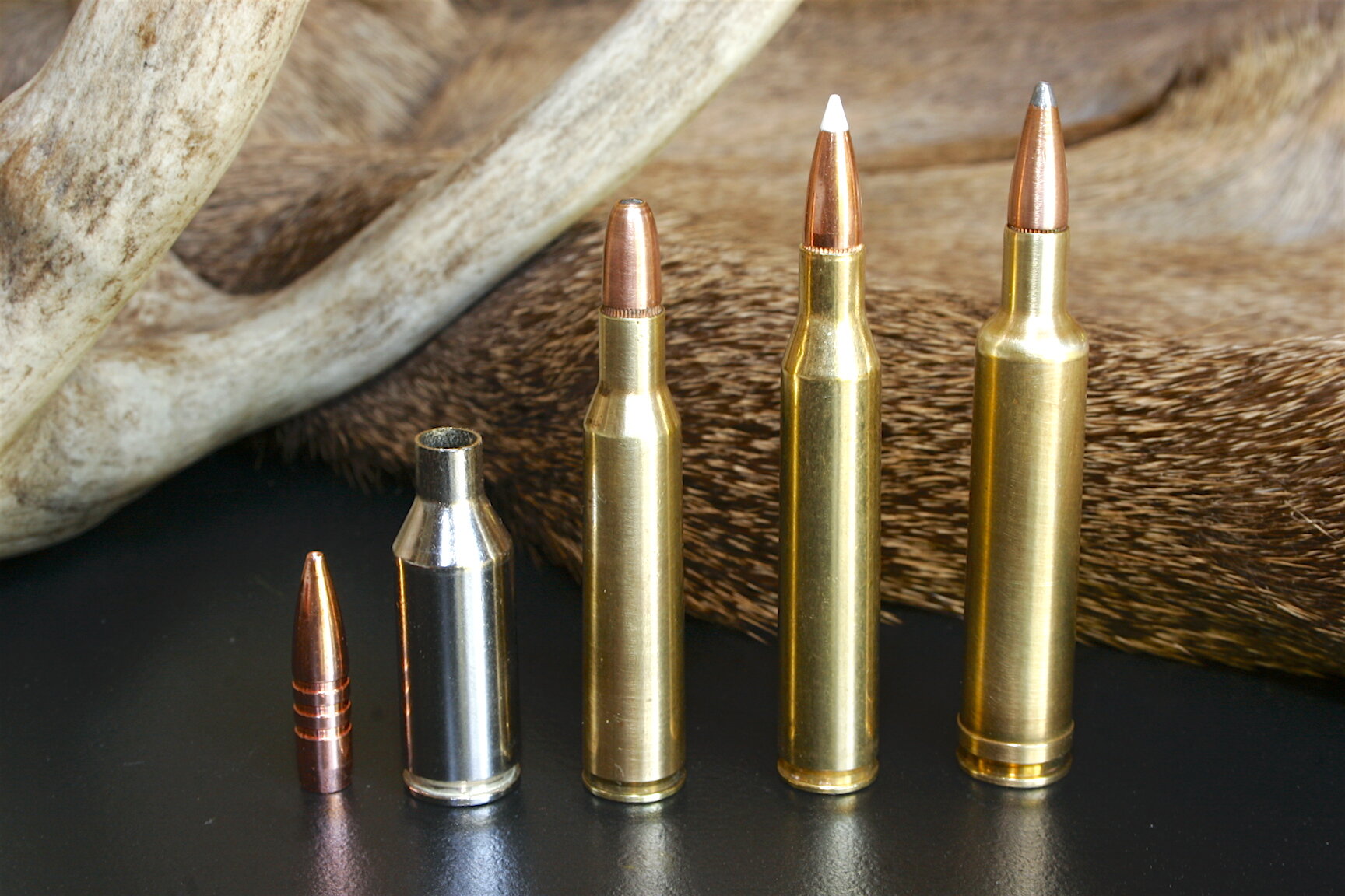 25 caliber cartridges include 25 WSSM, 257 Roberts, 25-06, and 257 Weatherb...