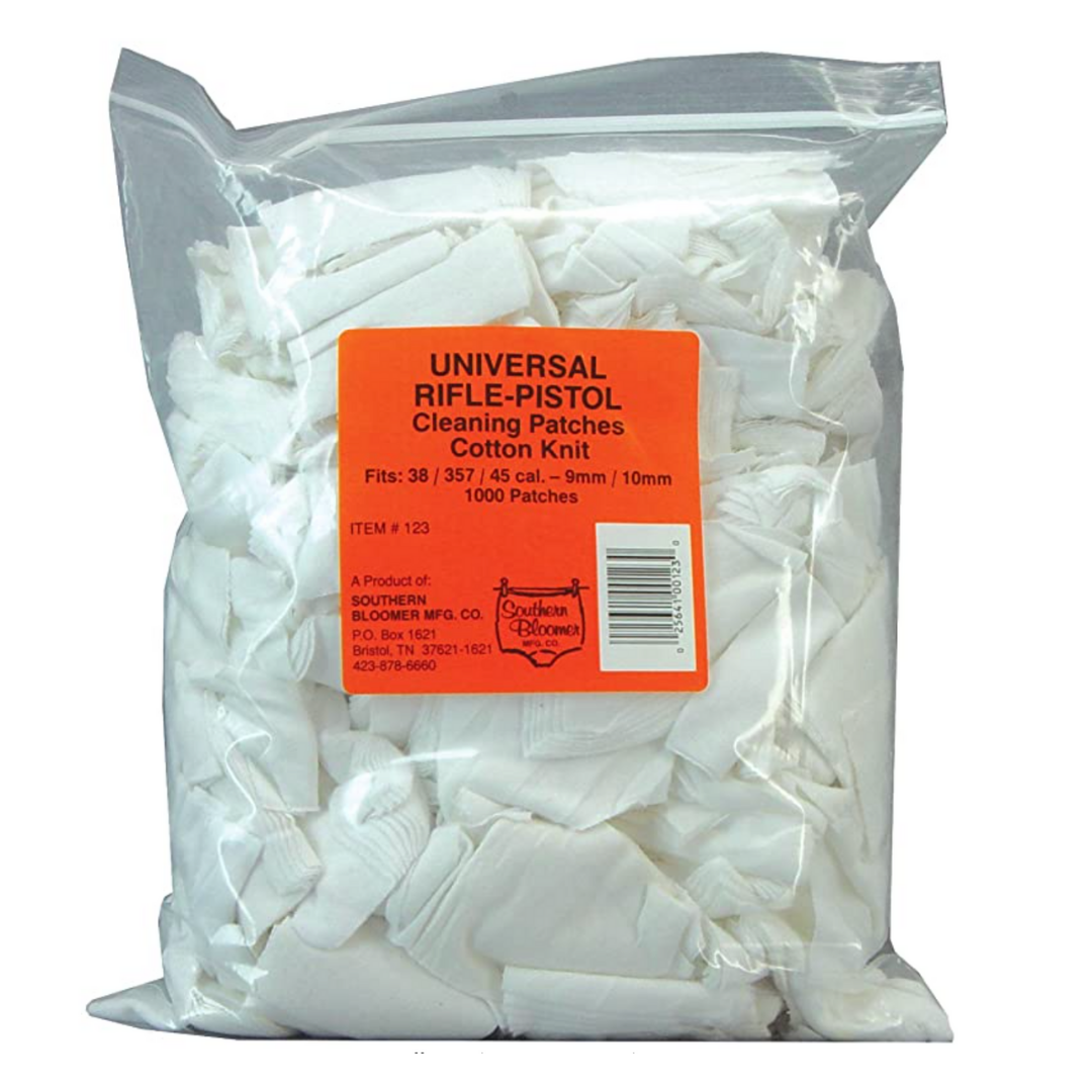 Southern Bloomer Pistol/Rifle Cotton Cleaning Patches 2.5X2.5 1000/BG