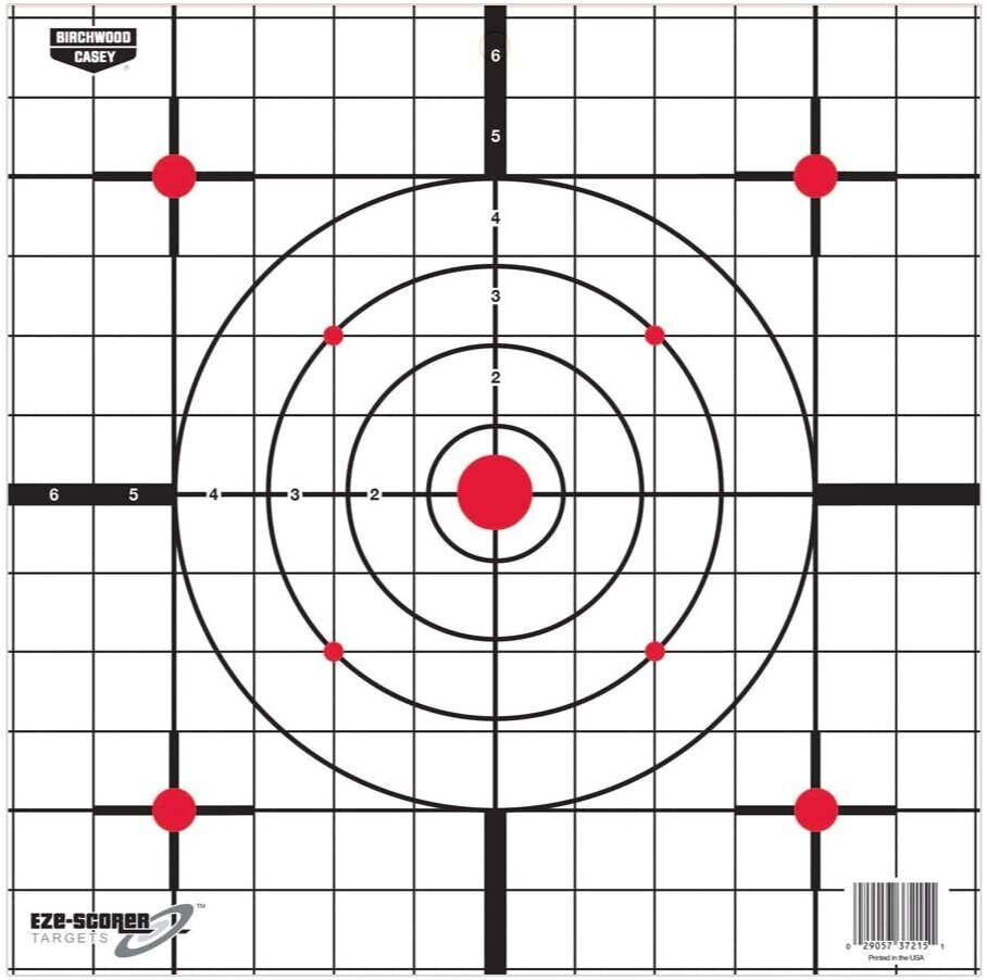 Birchwood Casey Eze-Scorer, 12" Brilliant White, Simple and Effective Sight in Targets