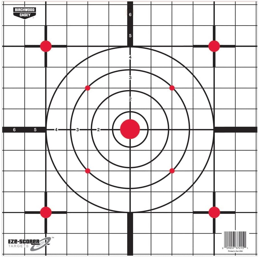 Birchwood Casey Eze-Scorer, 12" Brilliant White, Simple and Effective Sight in Targets