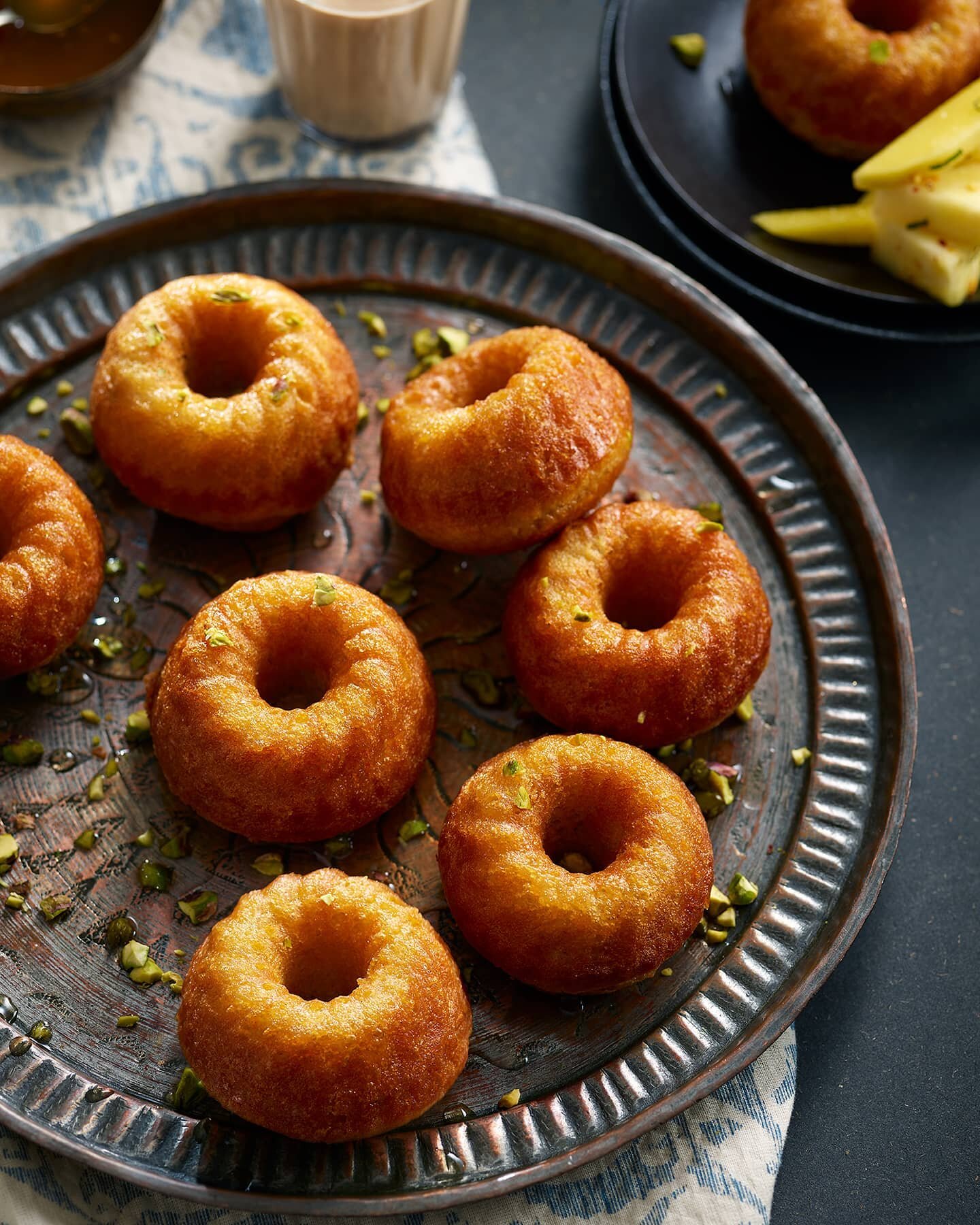 Rum Baba! It's just fun to say. Made even more jazzy with a heady mix of spices.

📸 ~ @jamesleeshoots 
🍽️ ~ @maxwhrobinson 
🍩 ~ moi

.
.
.
#rumbaba #babaaurhum #rum #dough #yeastcake #spices #cake #dessert #baking #afternoontea #boozydesserts