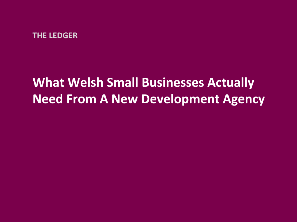 What Welsh Small Businesses Actually Need From A New Development Agency