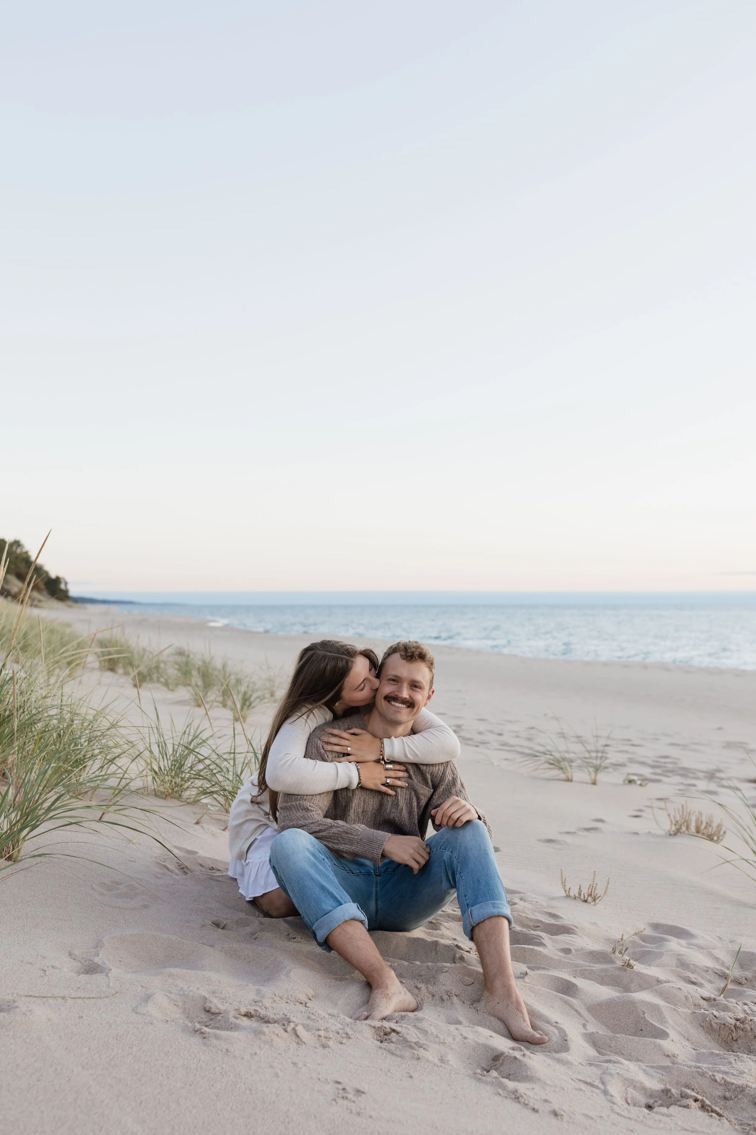 Rosy Mound Natural Area Grand Haven, Michigan Engagement Session