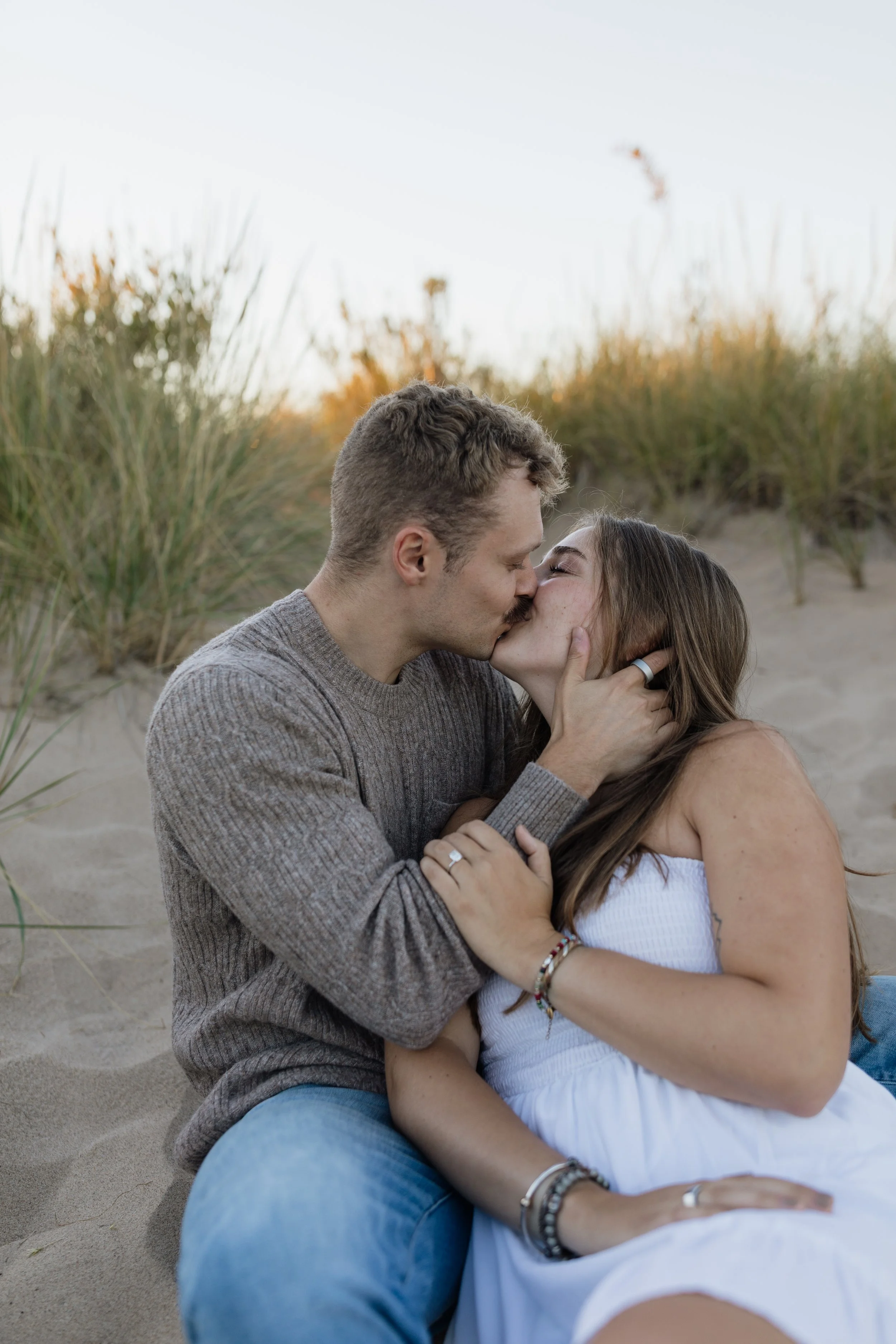 Rosy Mound Natural Area Grand Haven, Michigan Engagement Session